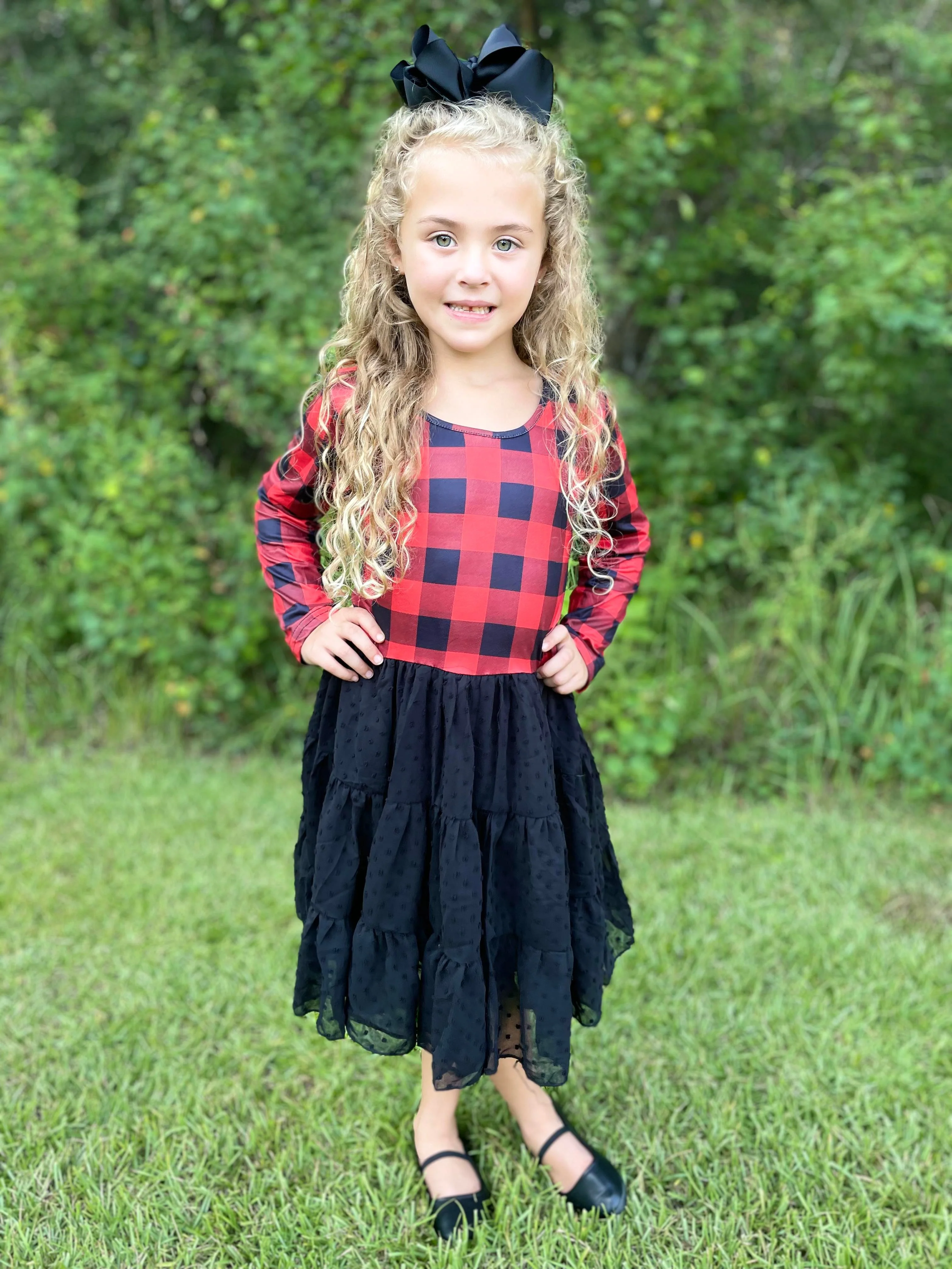BUFFALO PLAID TUTU DRESS