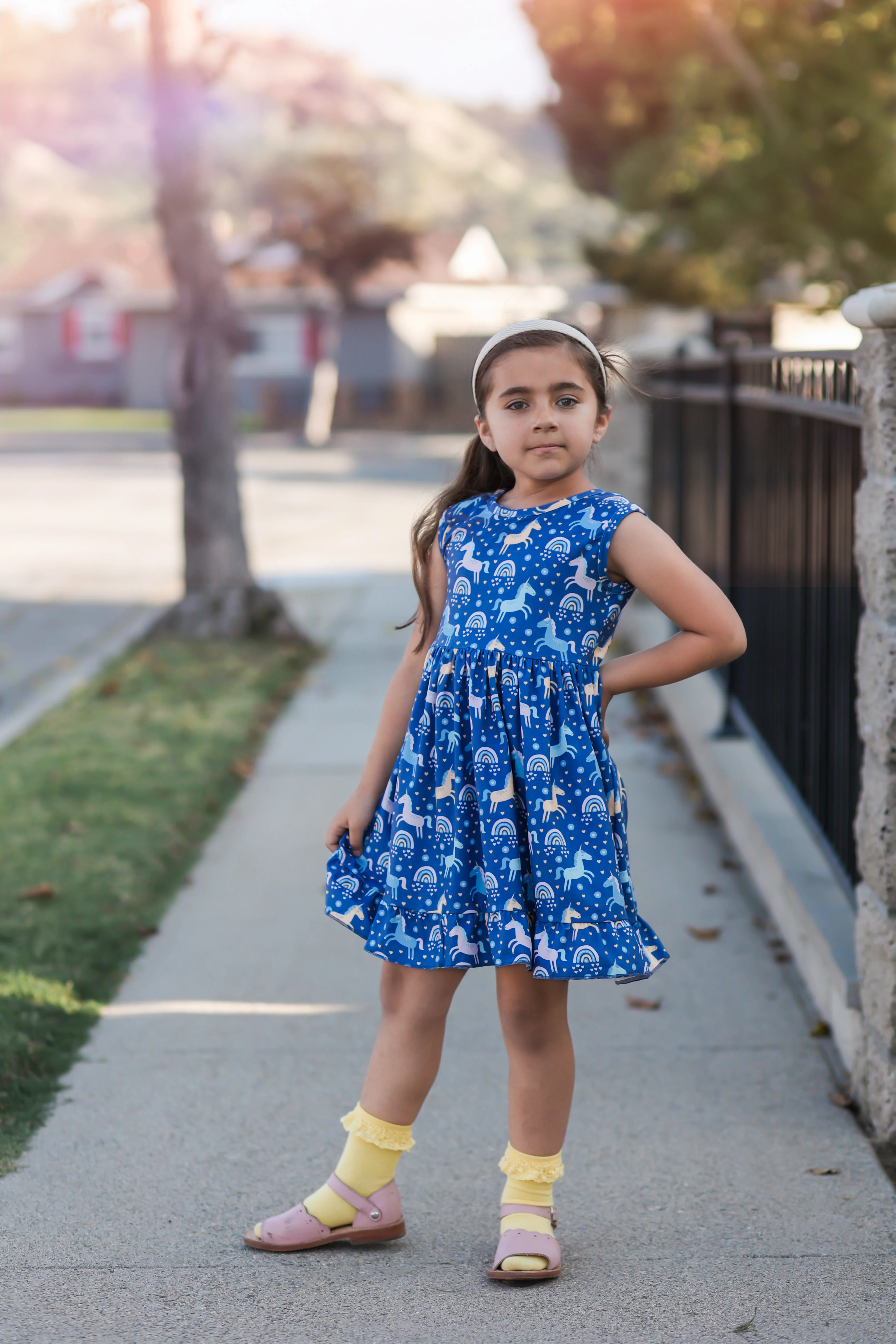 UNICORN BACK BOW DRESS