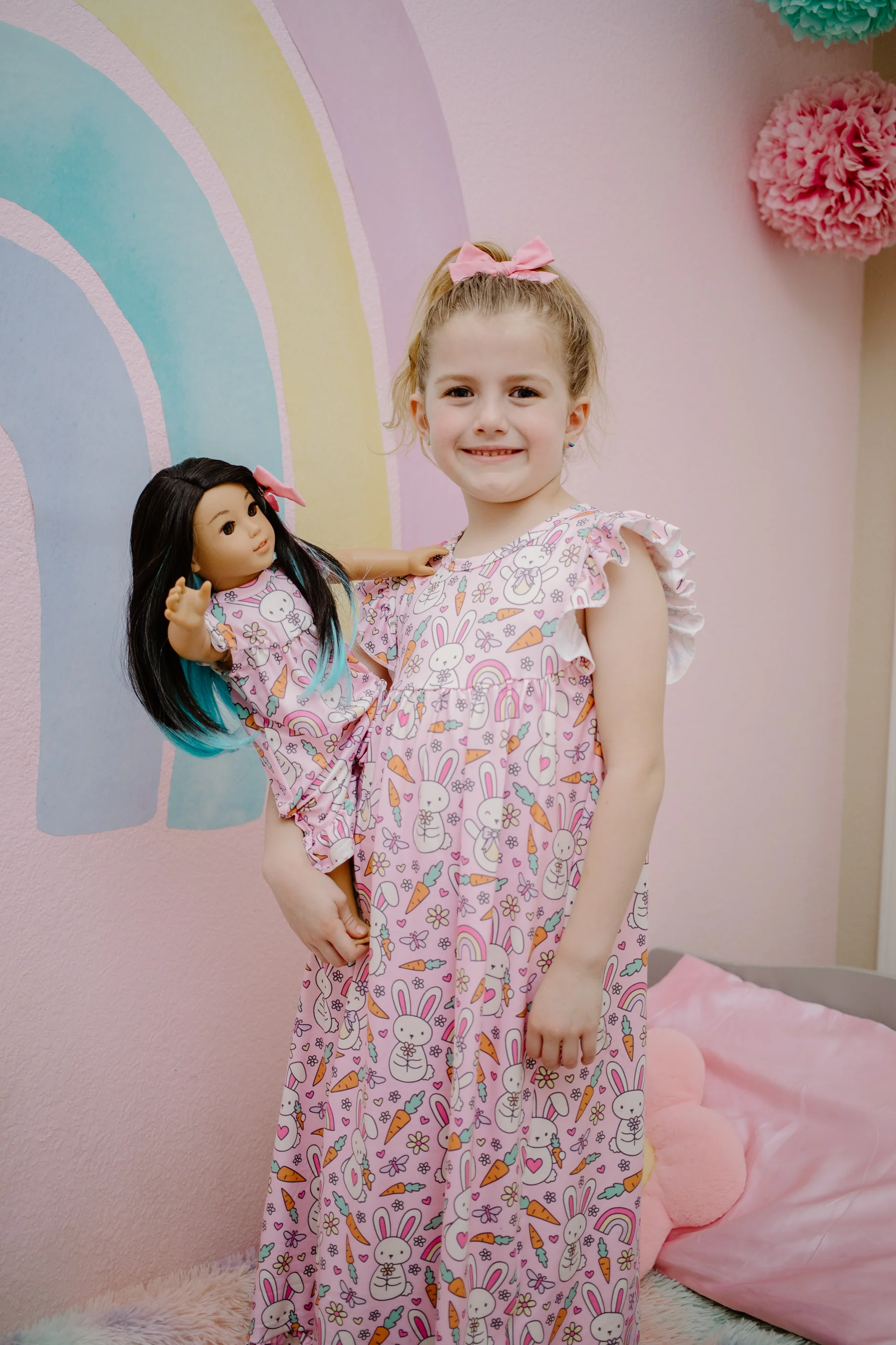 PINK EASTER BUNNY NIGHTGOWN