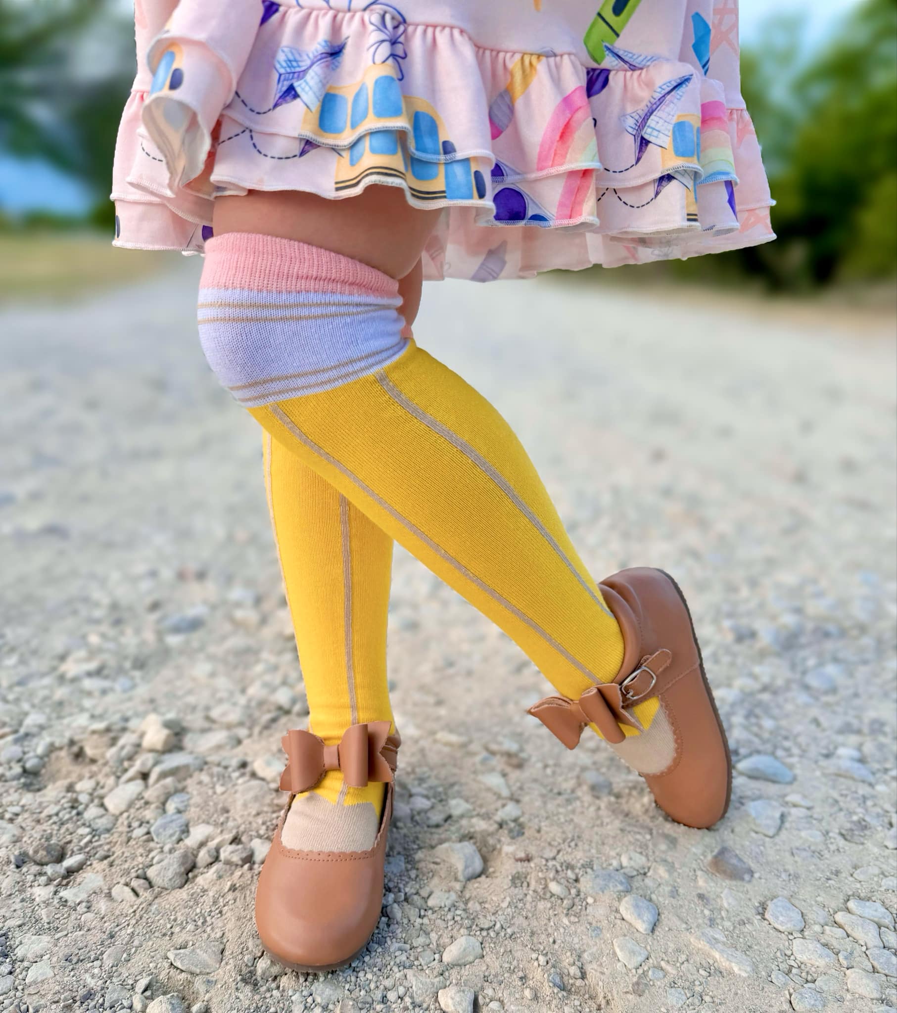 BACK TO SCHOOL RAINBOW PAINT DRESS PRESALE