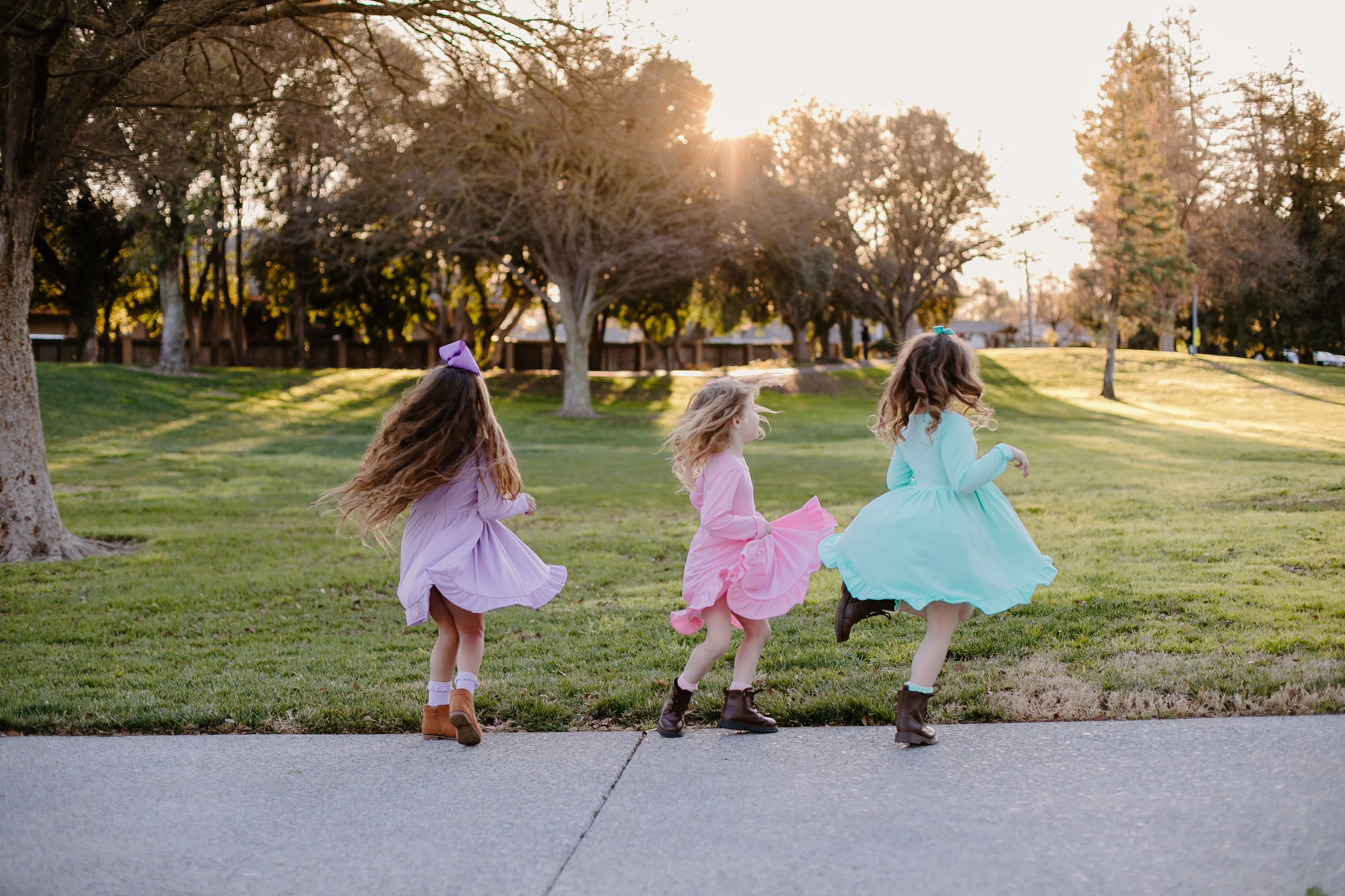 DIXIE TWIRLY DRESS - PINK