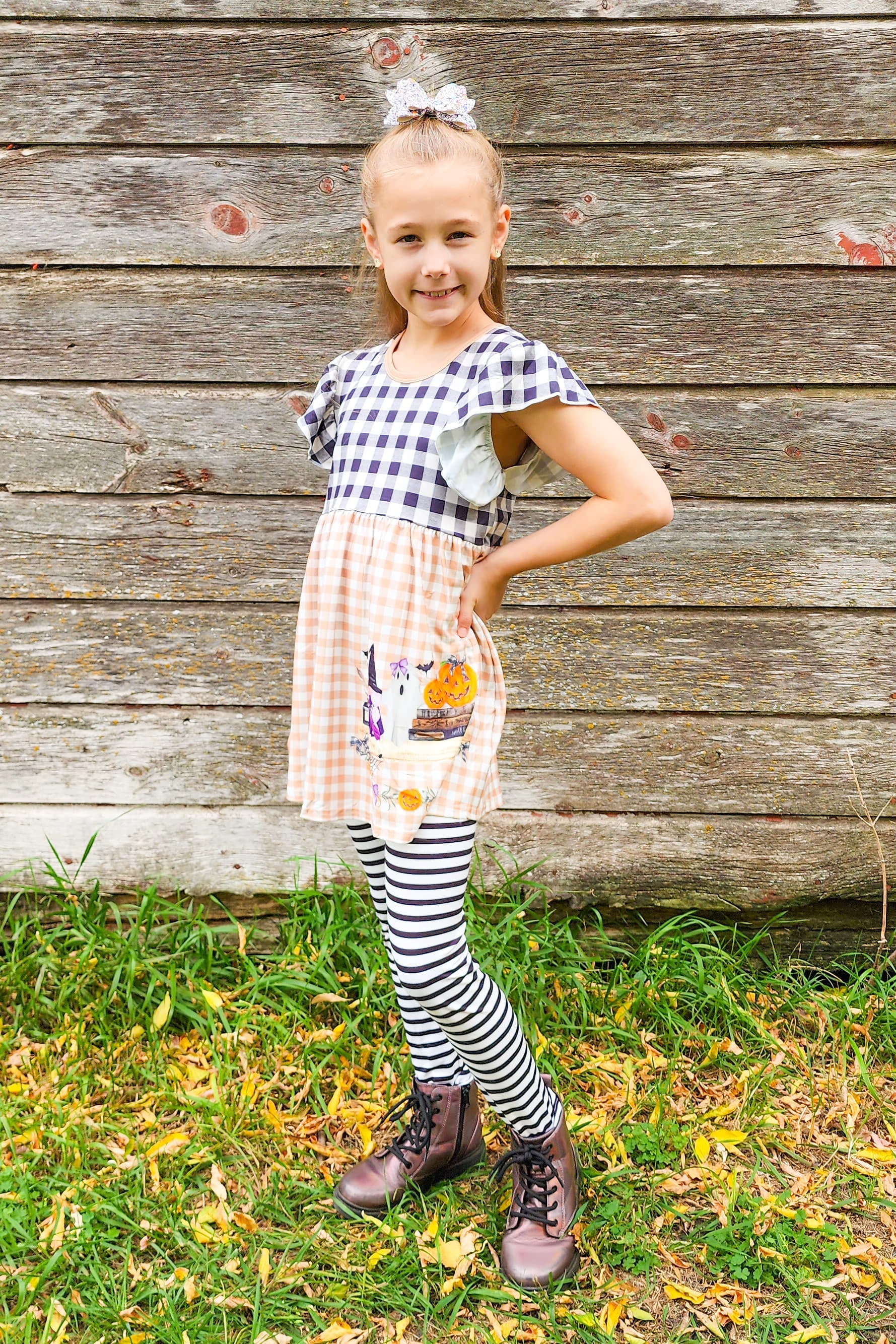 SPOOKY HALLOWEEN PUMPKIN LEGGINGS SET
