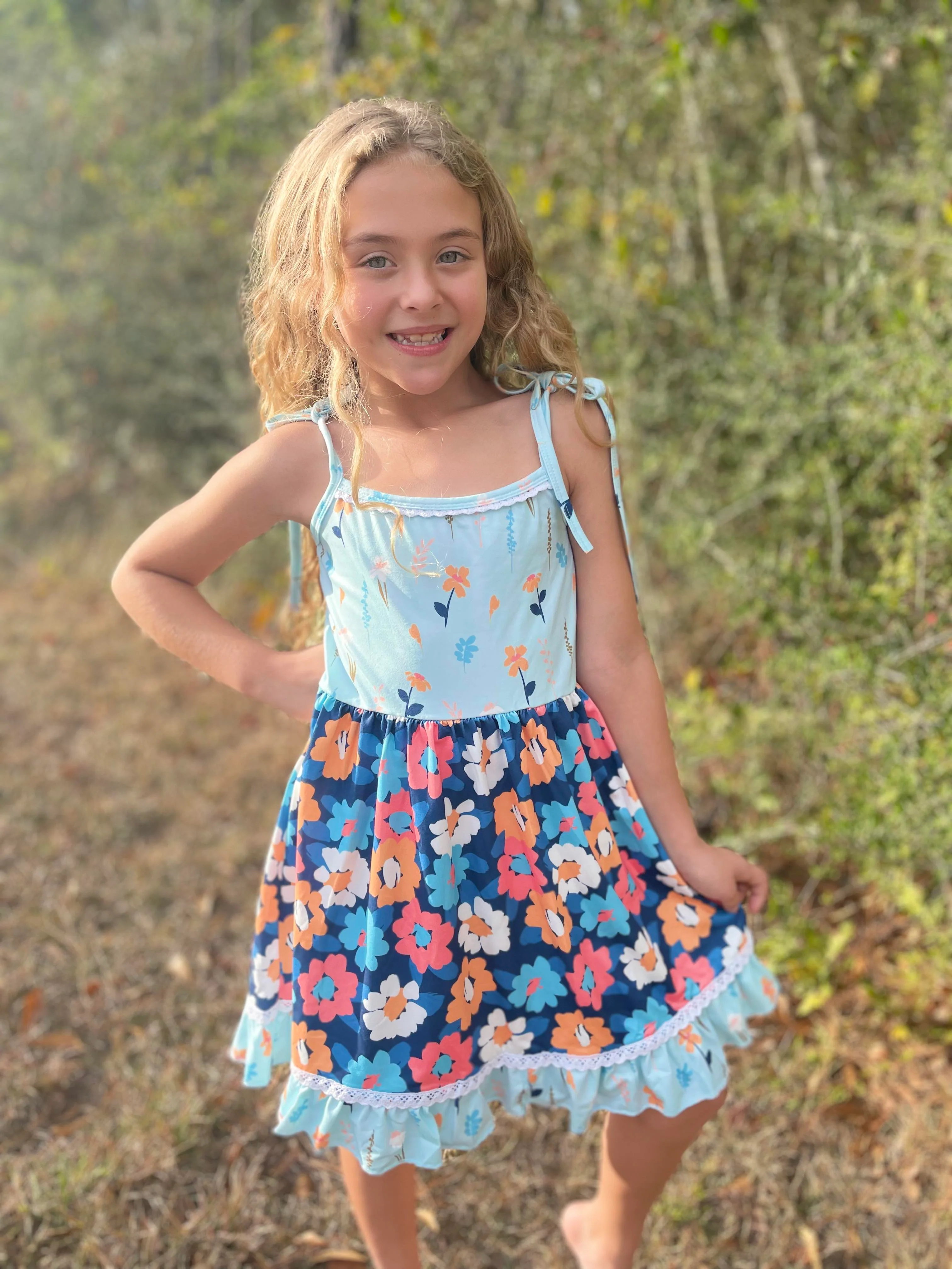 FLORAL KNOT TANK DRESS