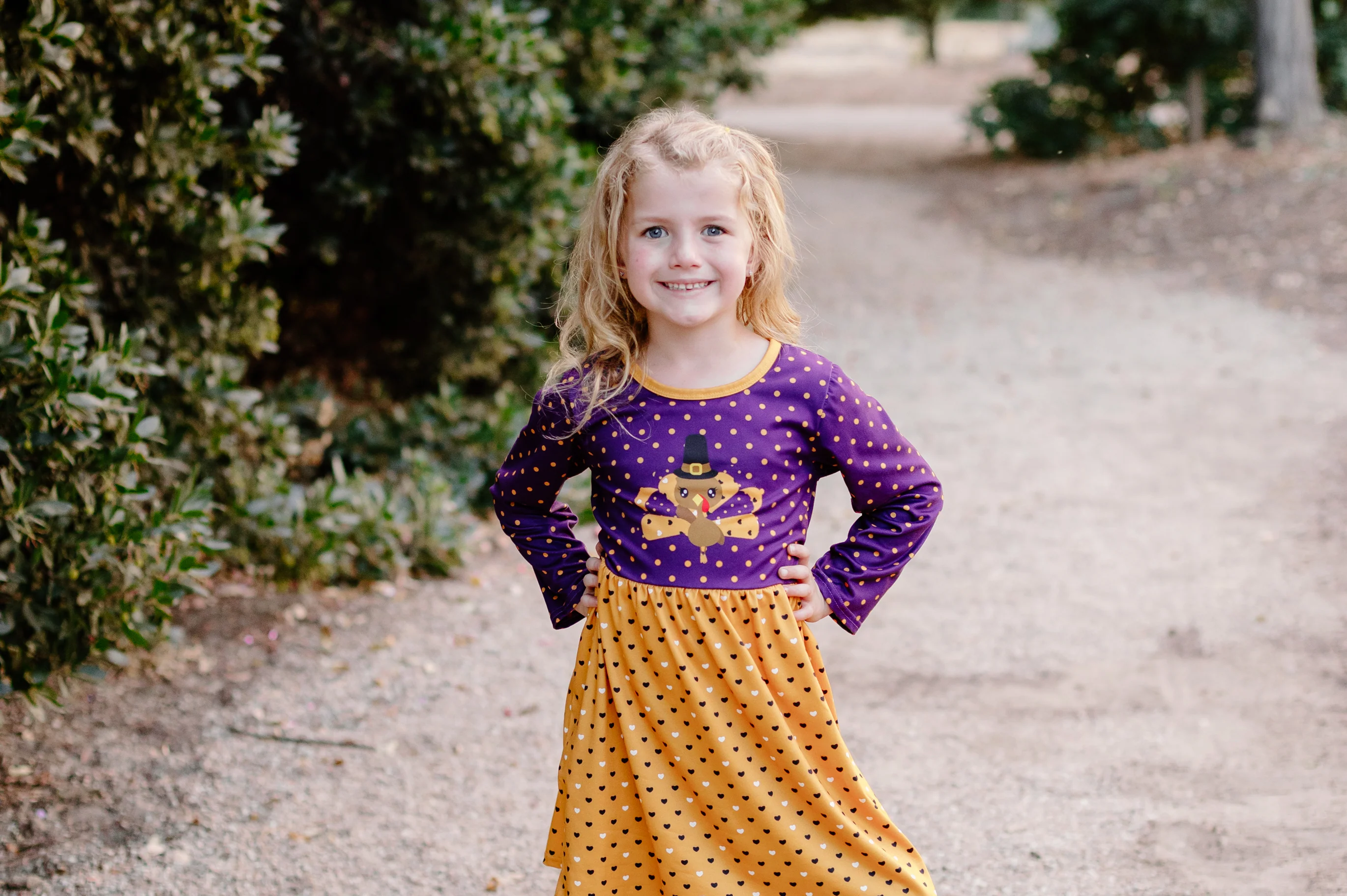 THANKSGIVING TURKEY LONG SLEEVES DRESS
