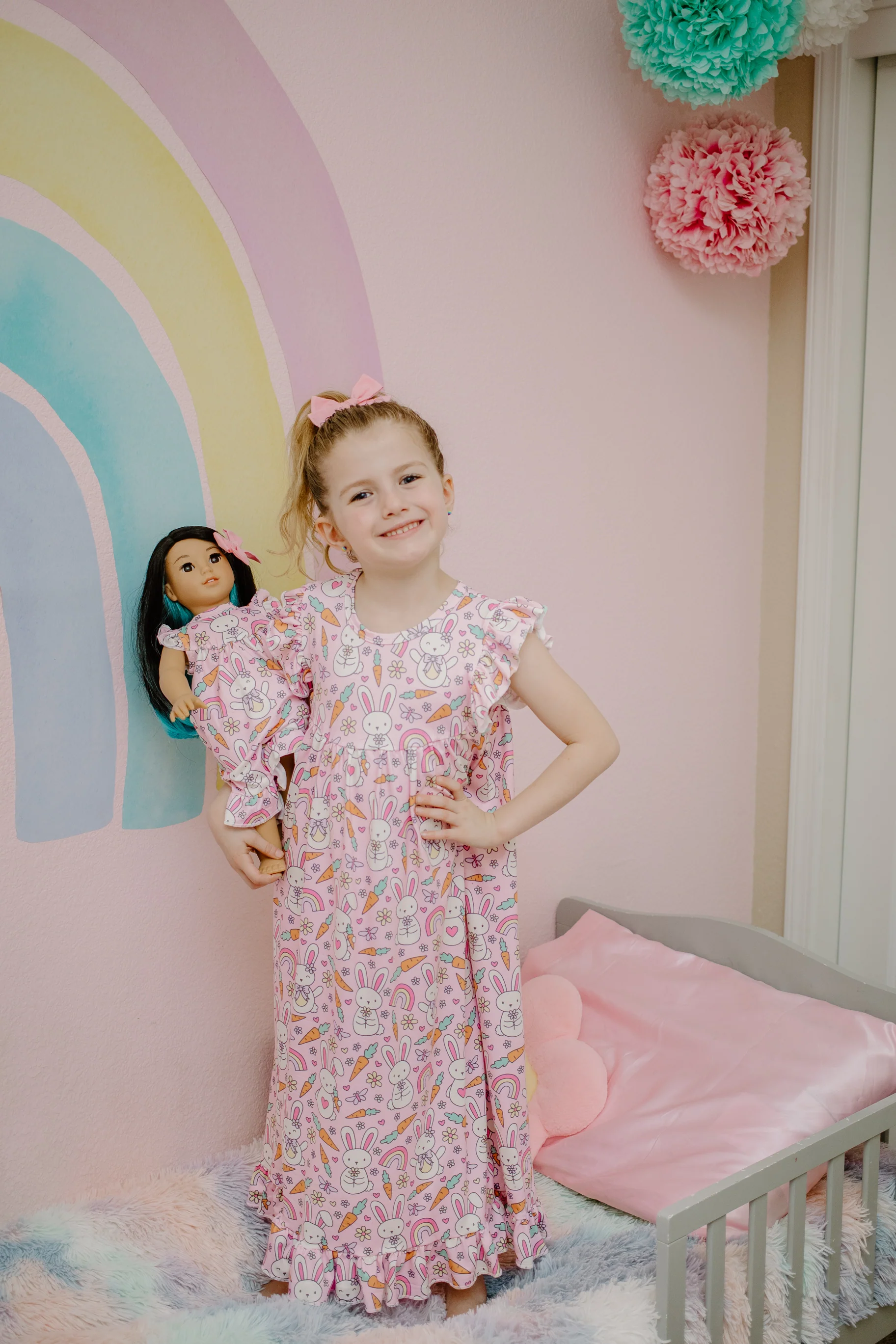 PINK EASTER BUNNY NIGHTGOWN