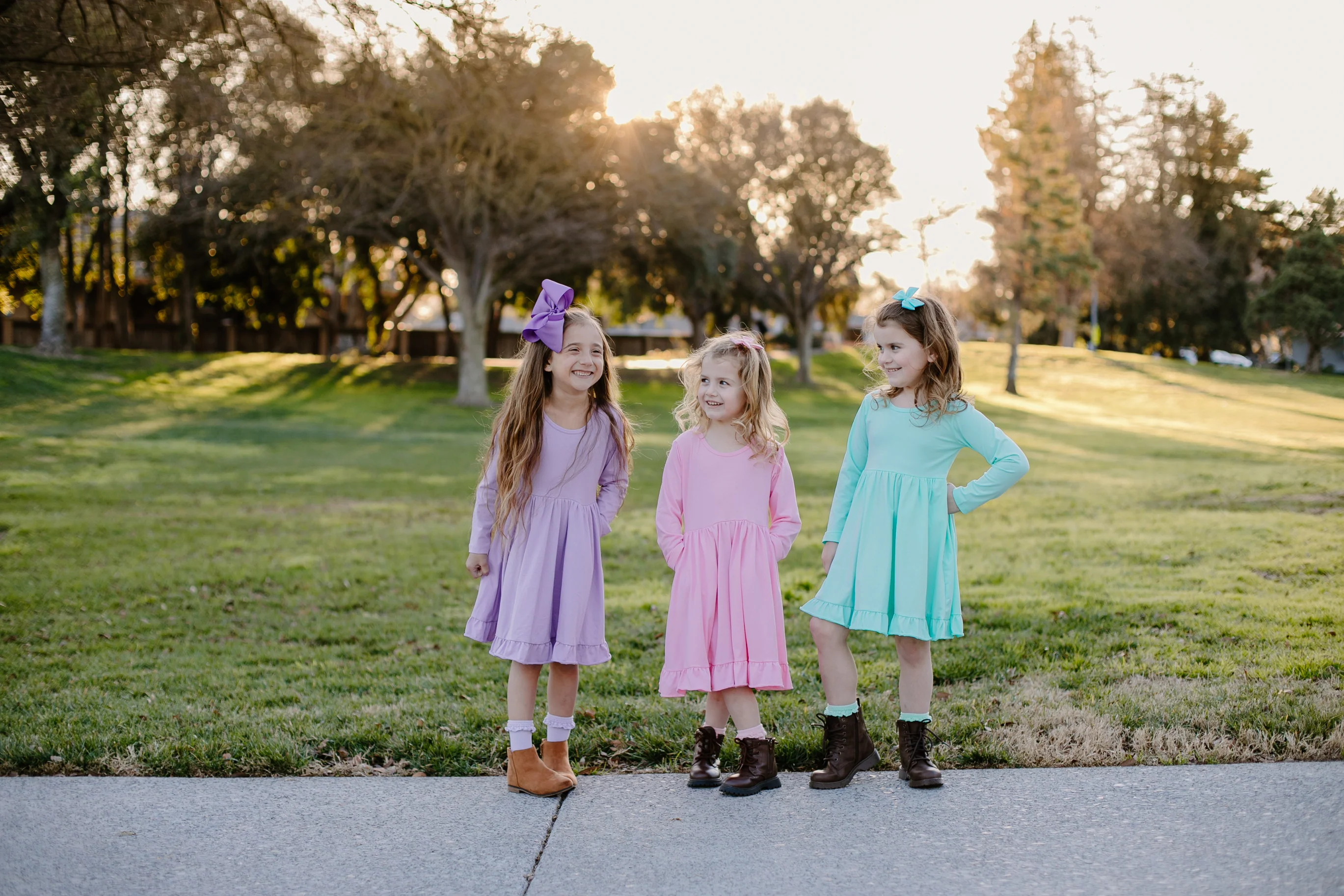 DIXIE TWIRLY DRESS - PINK