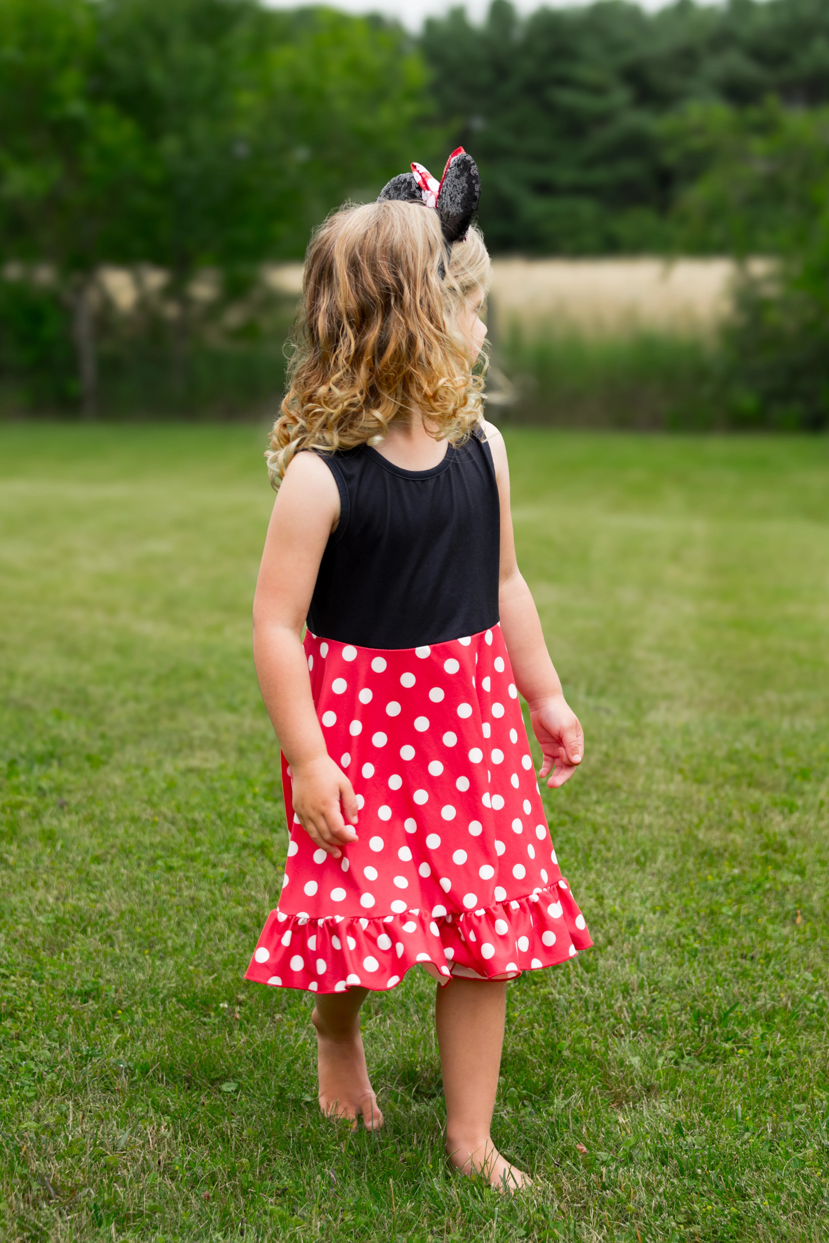 RED POLKA MOUSE TANK DRESS (MOMMY & ME) PRESALE