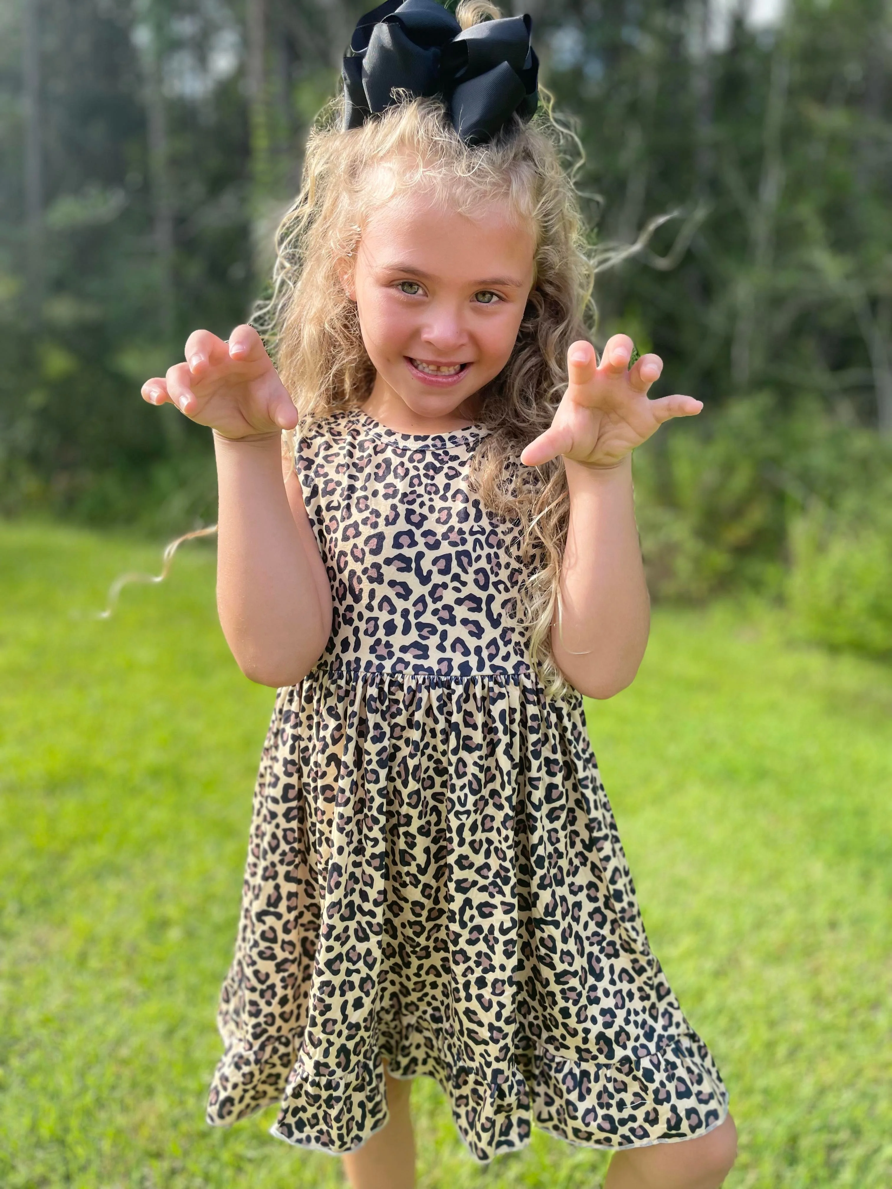 ADELAIDE CHEETAH DRESS PREORDER
