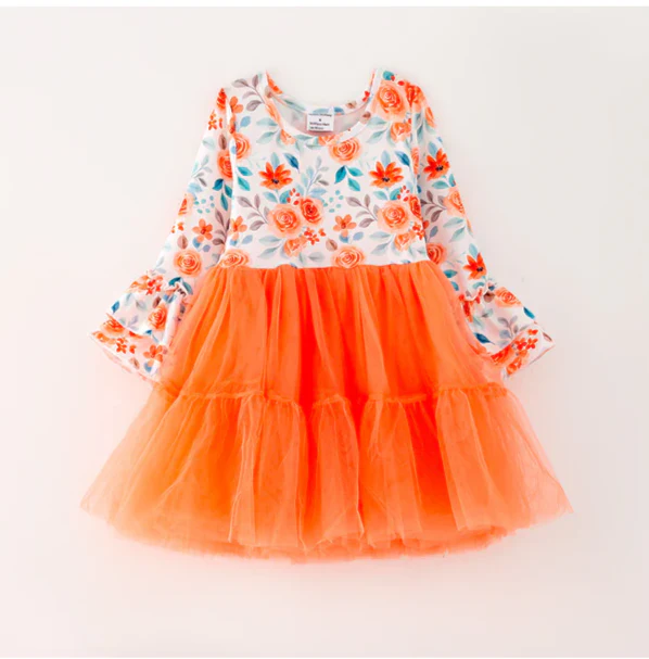 FALL FLORAL TUTU DRESS