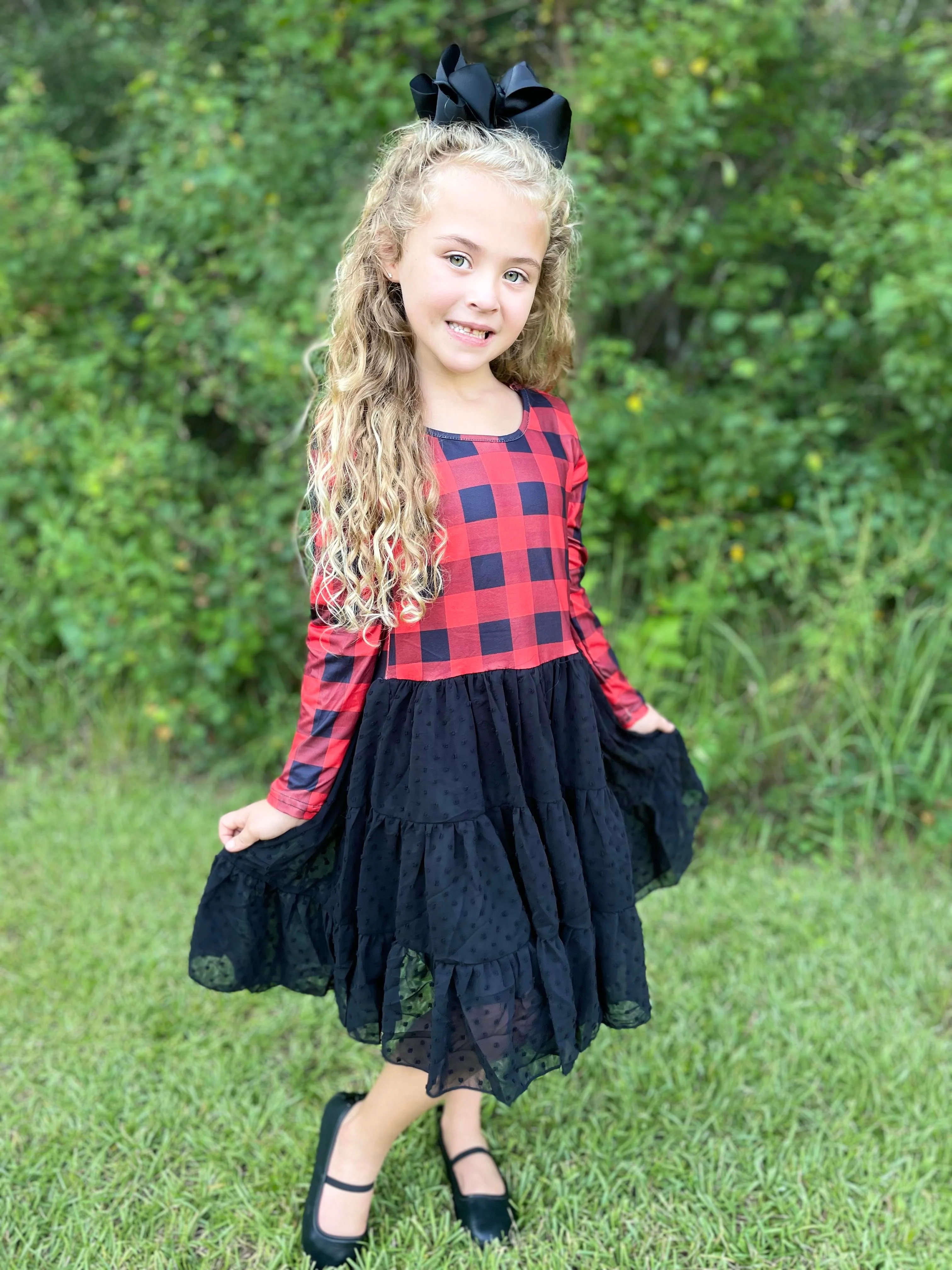 BUFFALO PLAID TUTU DRESS