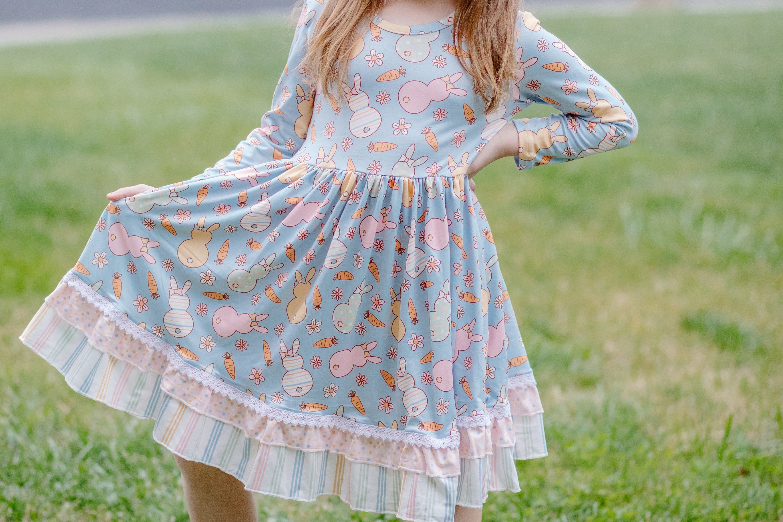 EASTER BUNNY RUFFLE DRESS