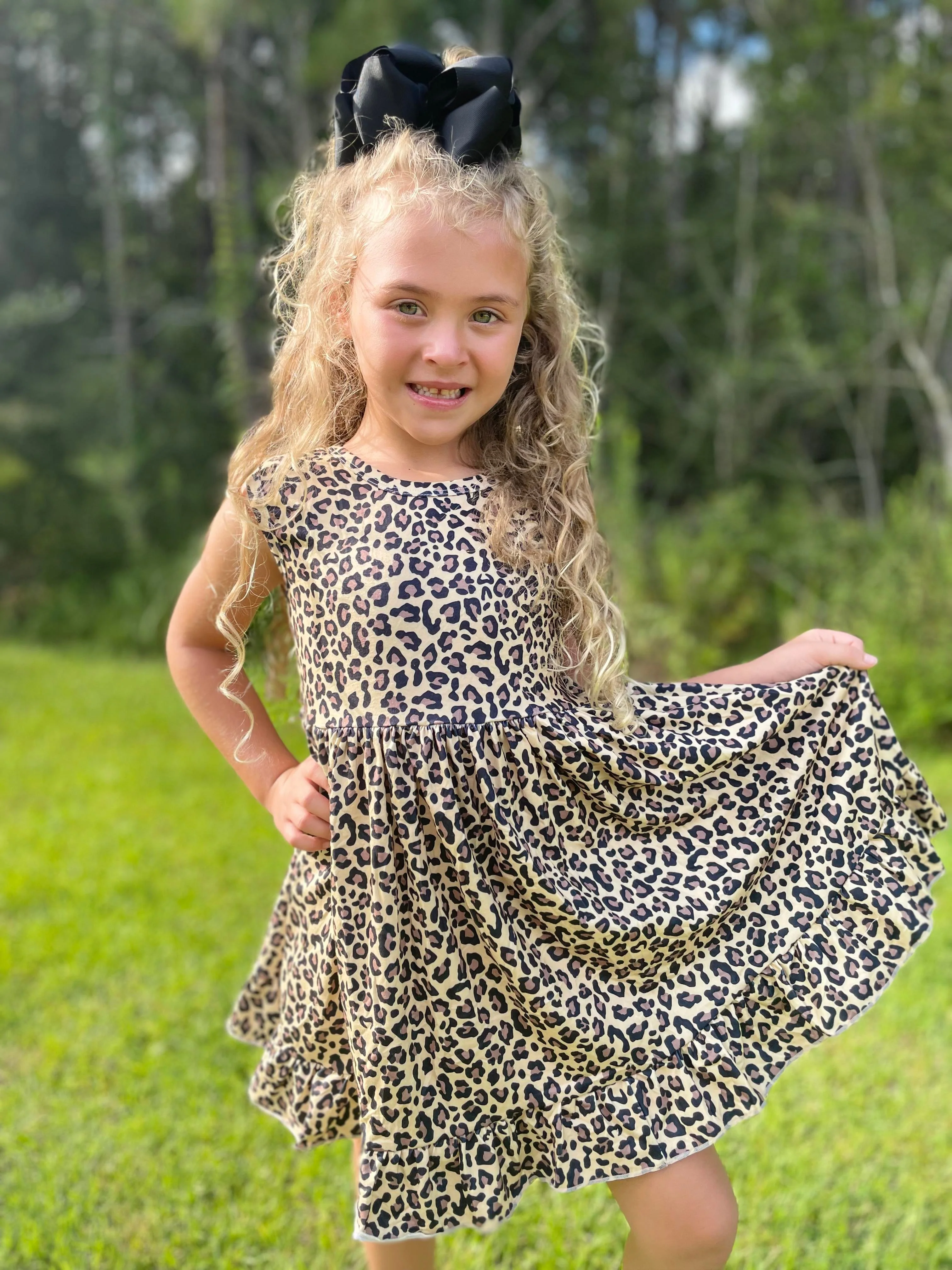 ADELAIDE CHEETAH DRESS PREORDER