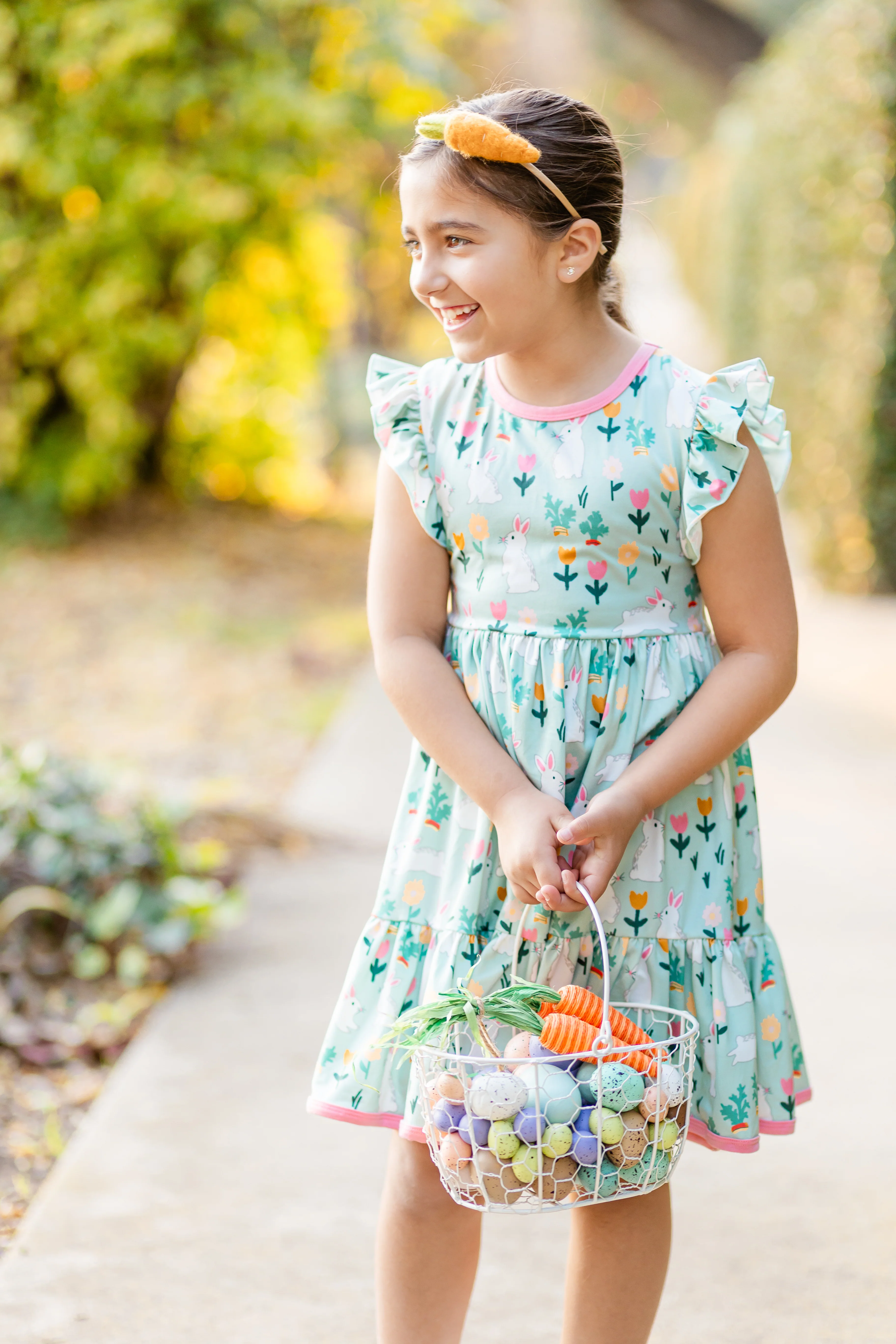 EASTER MINT BUNNY DRESS