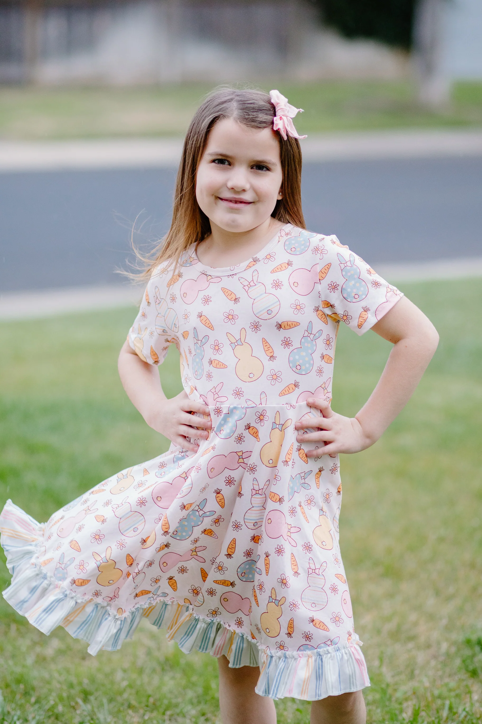 EASTER BUNNY RUFFLE DRESS
