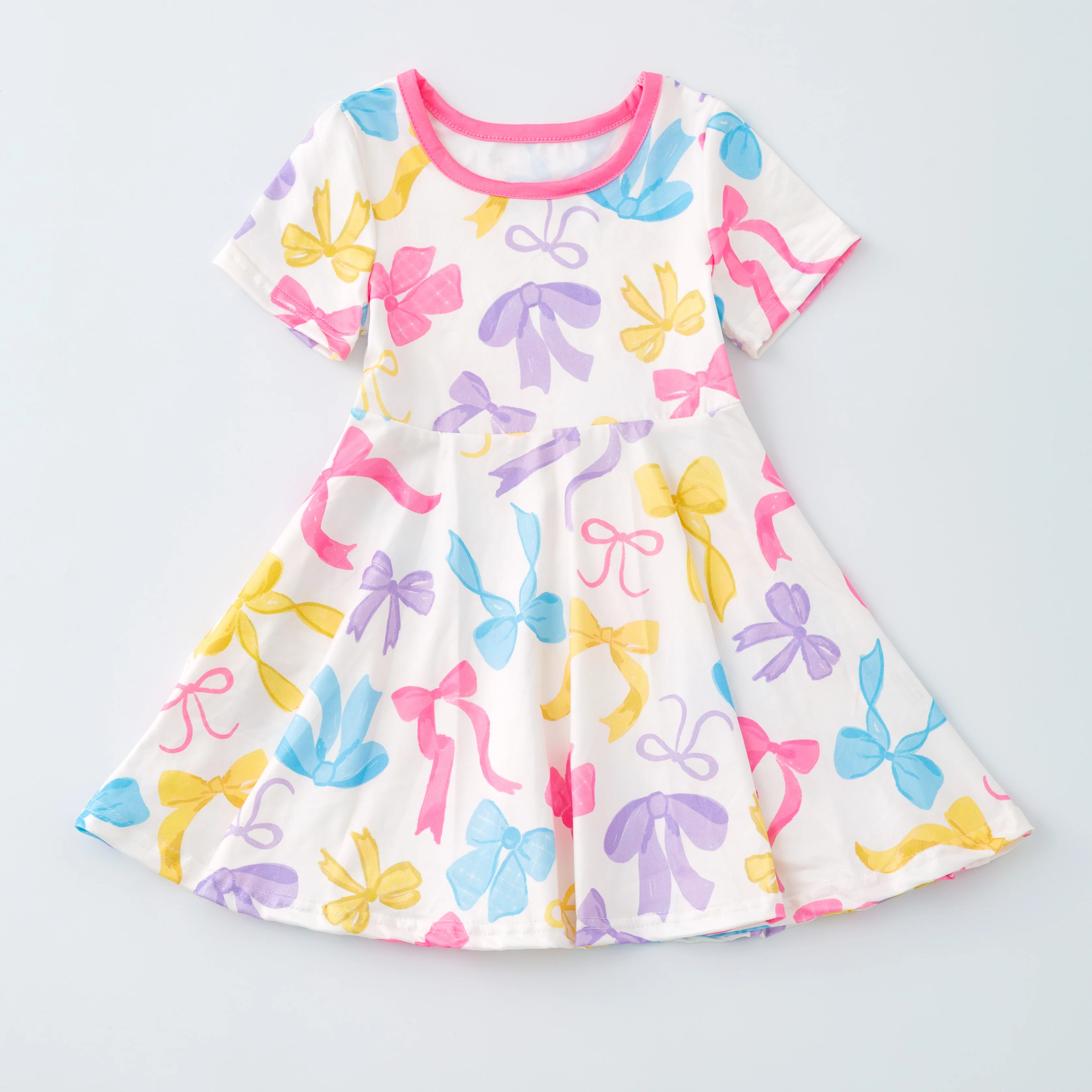 SPRING BOW TWIRL DRESS