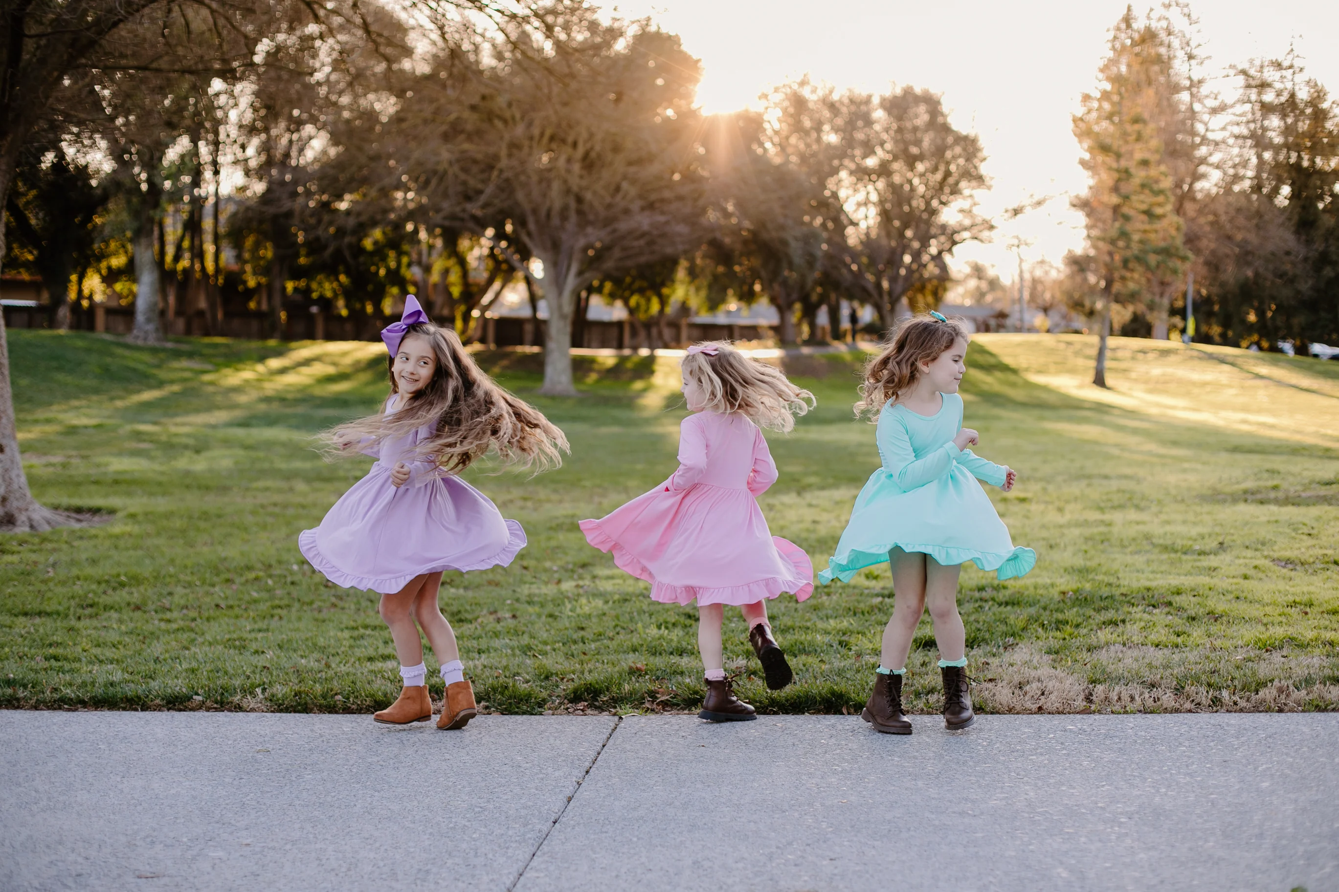 DIXIE TWIRLY DRESS - PINK