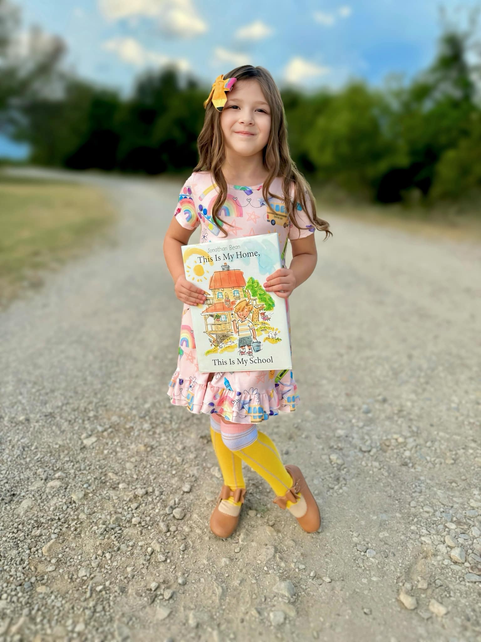 BACK TO SCHOOL RAINBOW PAINT DRESS PRESALE