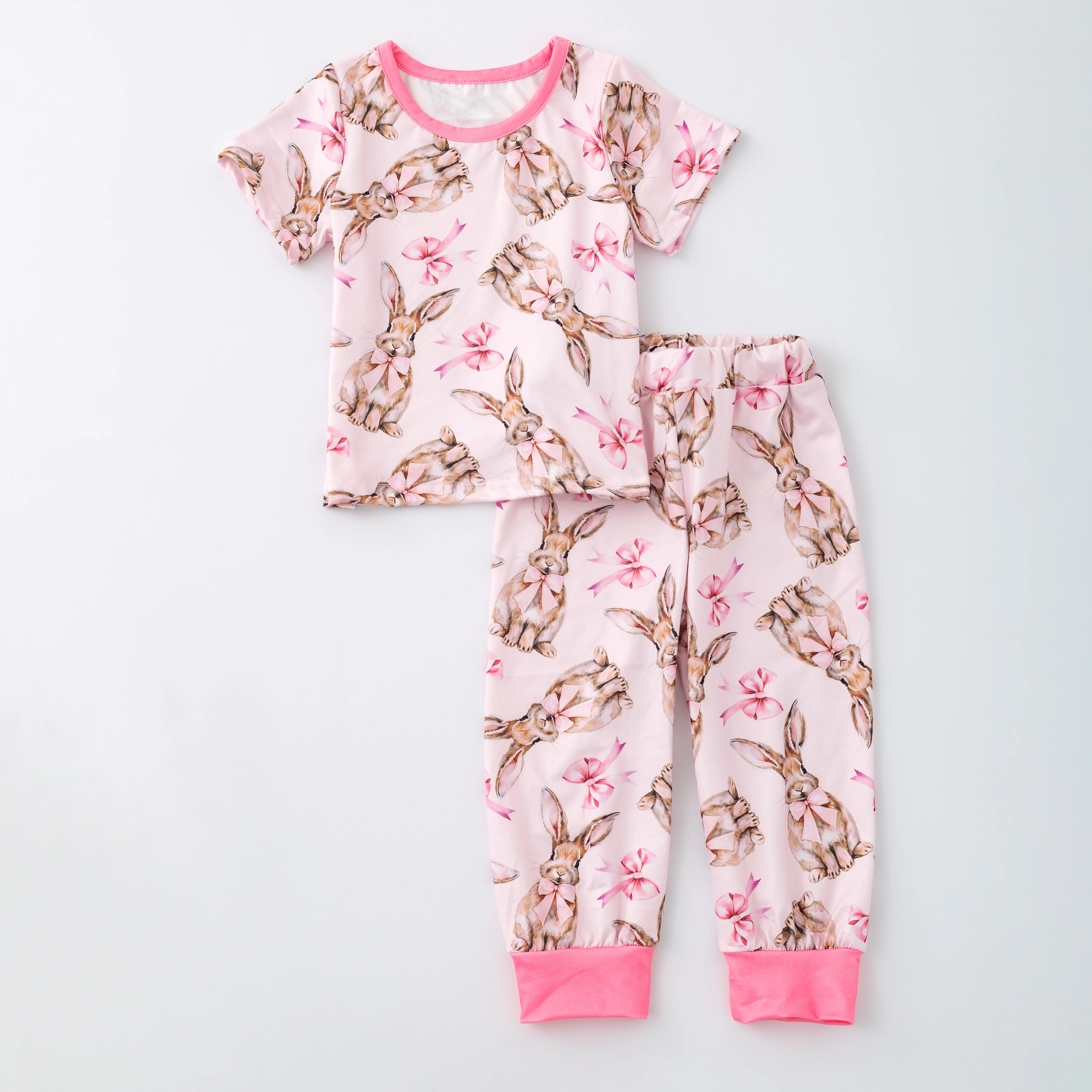 PINK EASTER BUNNY PAJAMAS