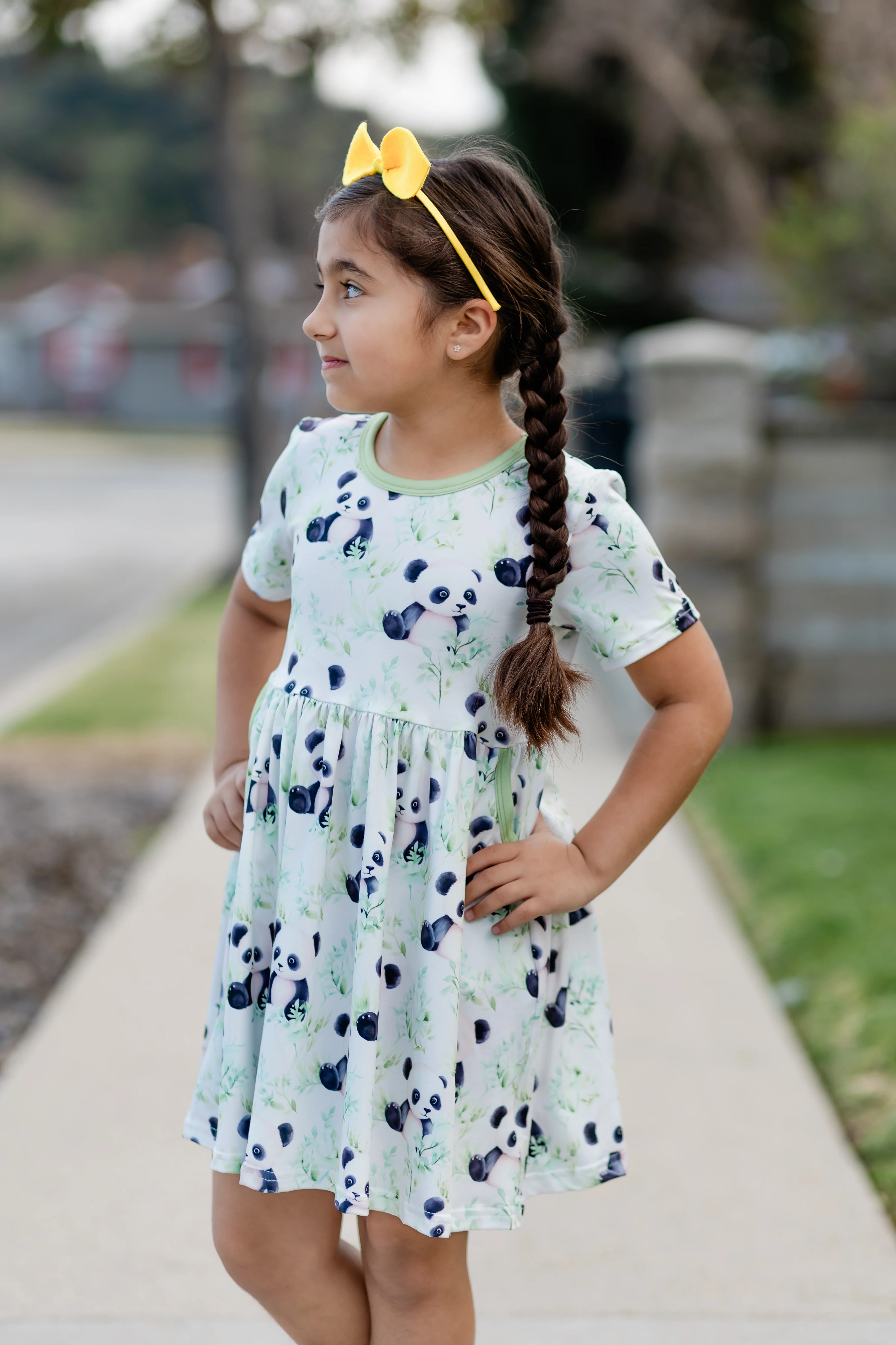 PANDA DRESS WITH POCKETS