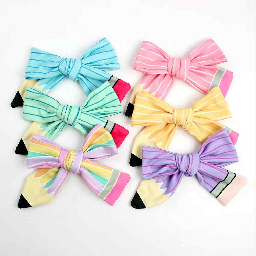 PENCIL BOWS IN 6 COLORS