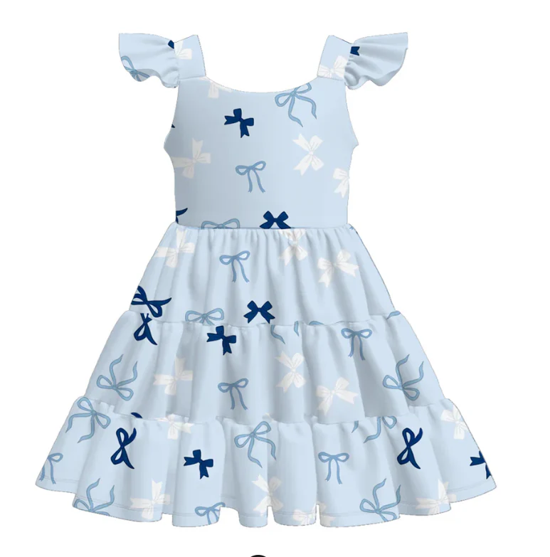 BLUE BOW DRESS