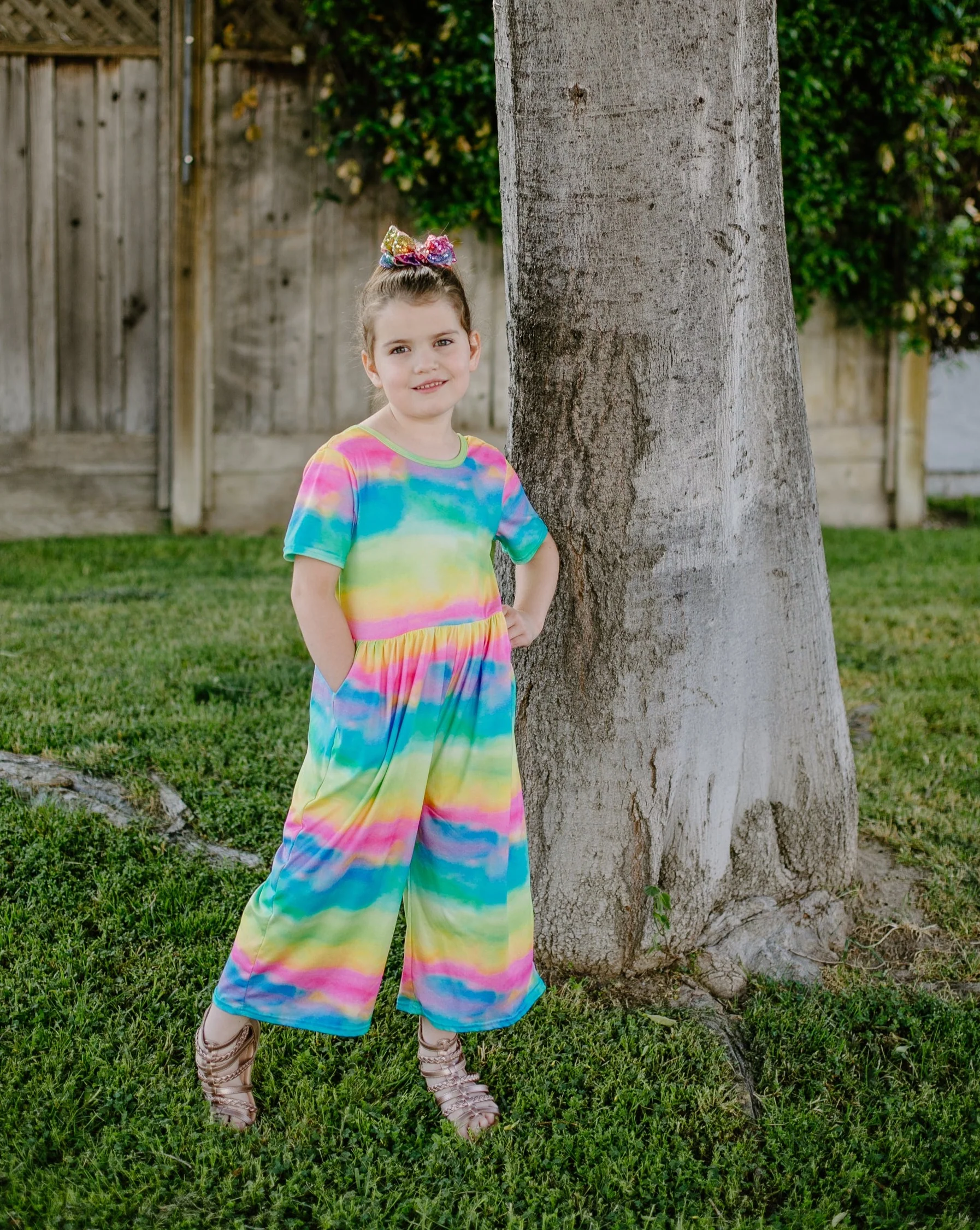 TYE DYE JUMPSUIT WITH POCKETS