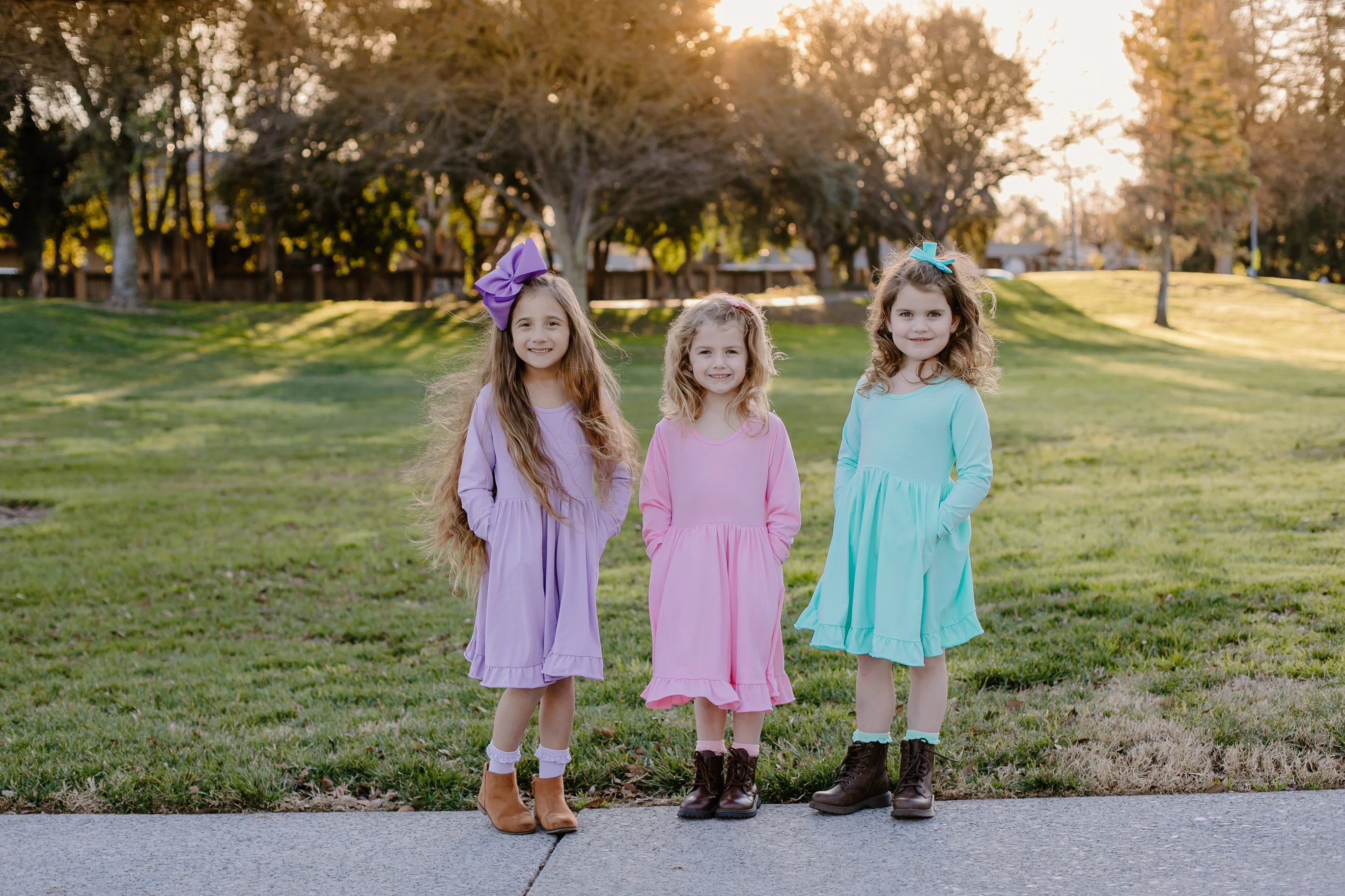 DIXIE TWIRLY DRESS - PINK