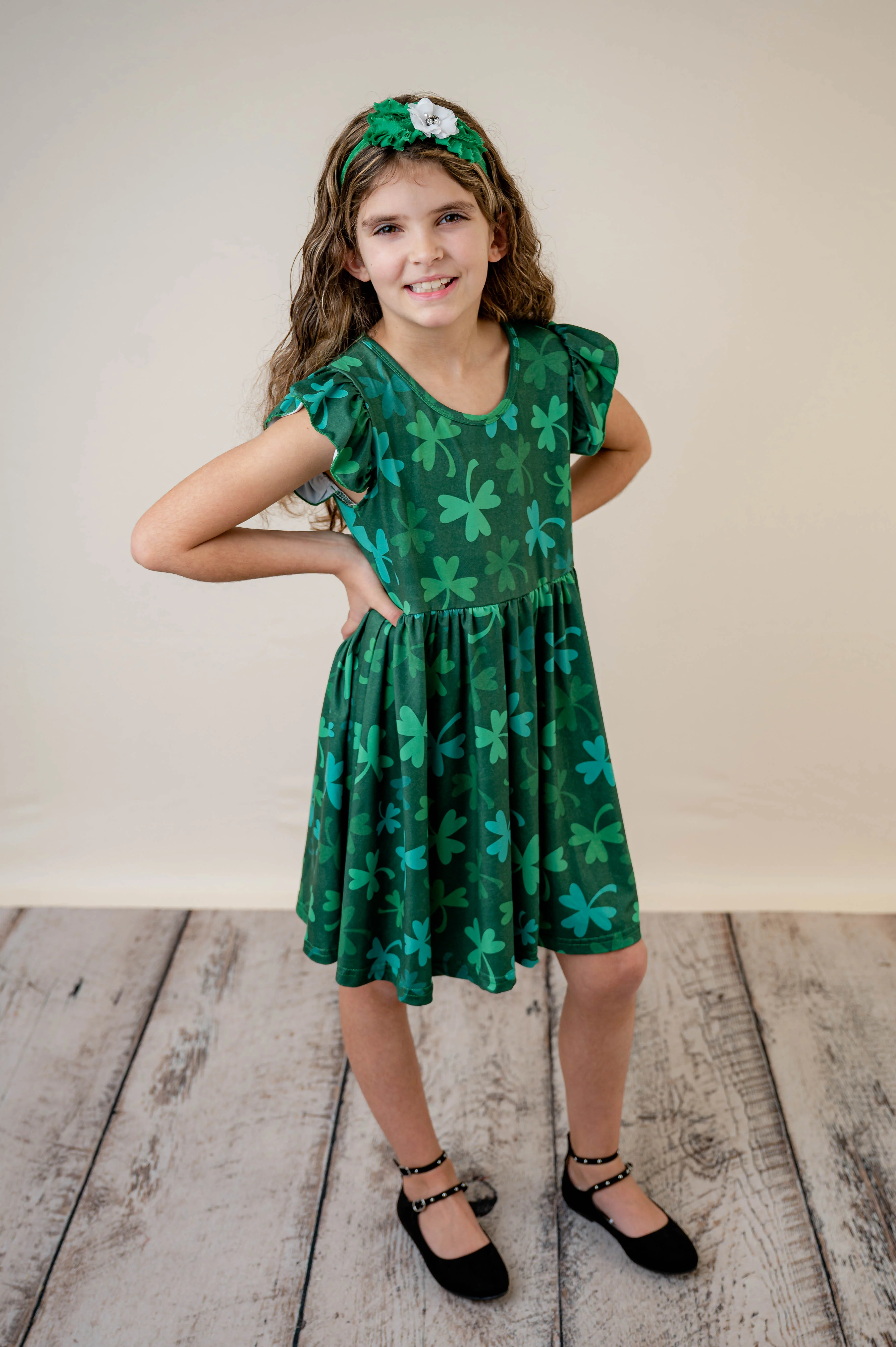 SHAMROCK TWIRL DRESS