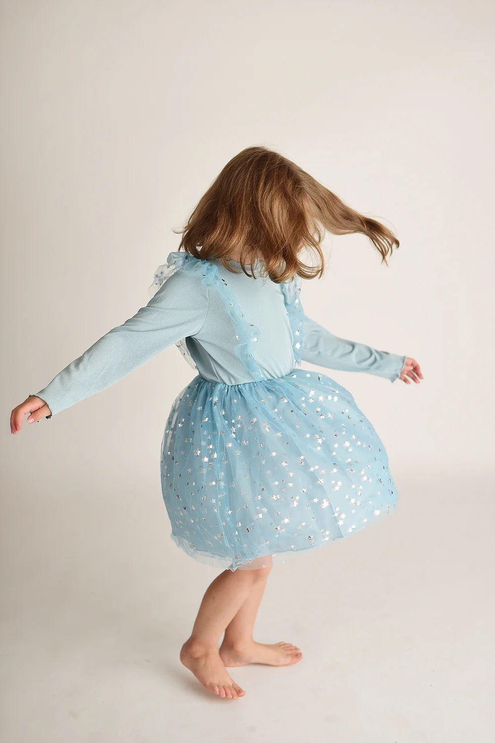 SNOWY BLUE STAR TUTU DRESS