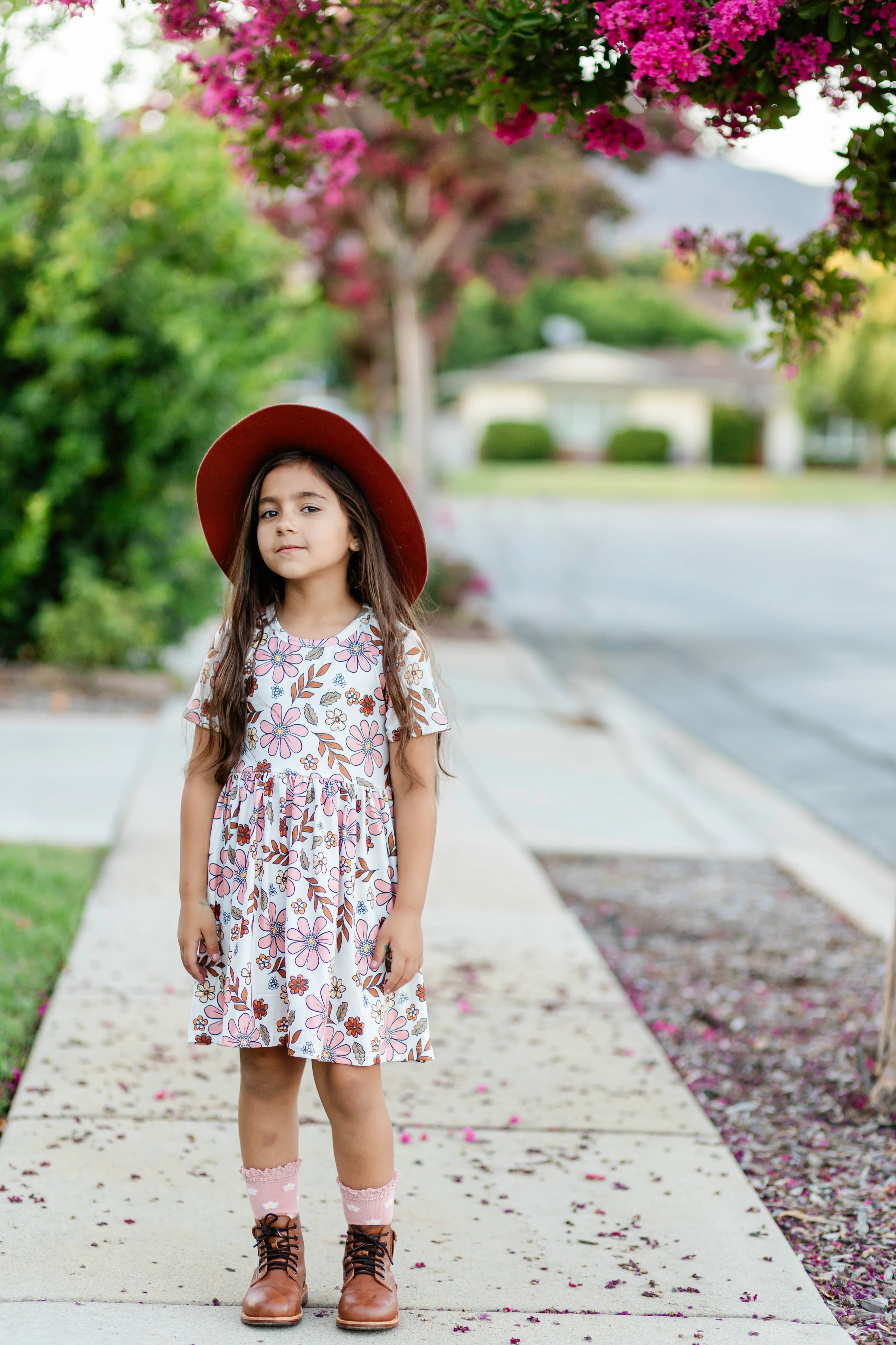 ANNA FALL FLORALS DRESS