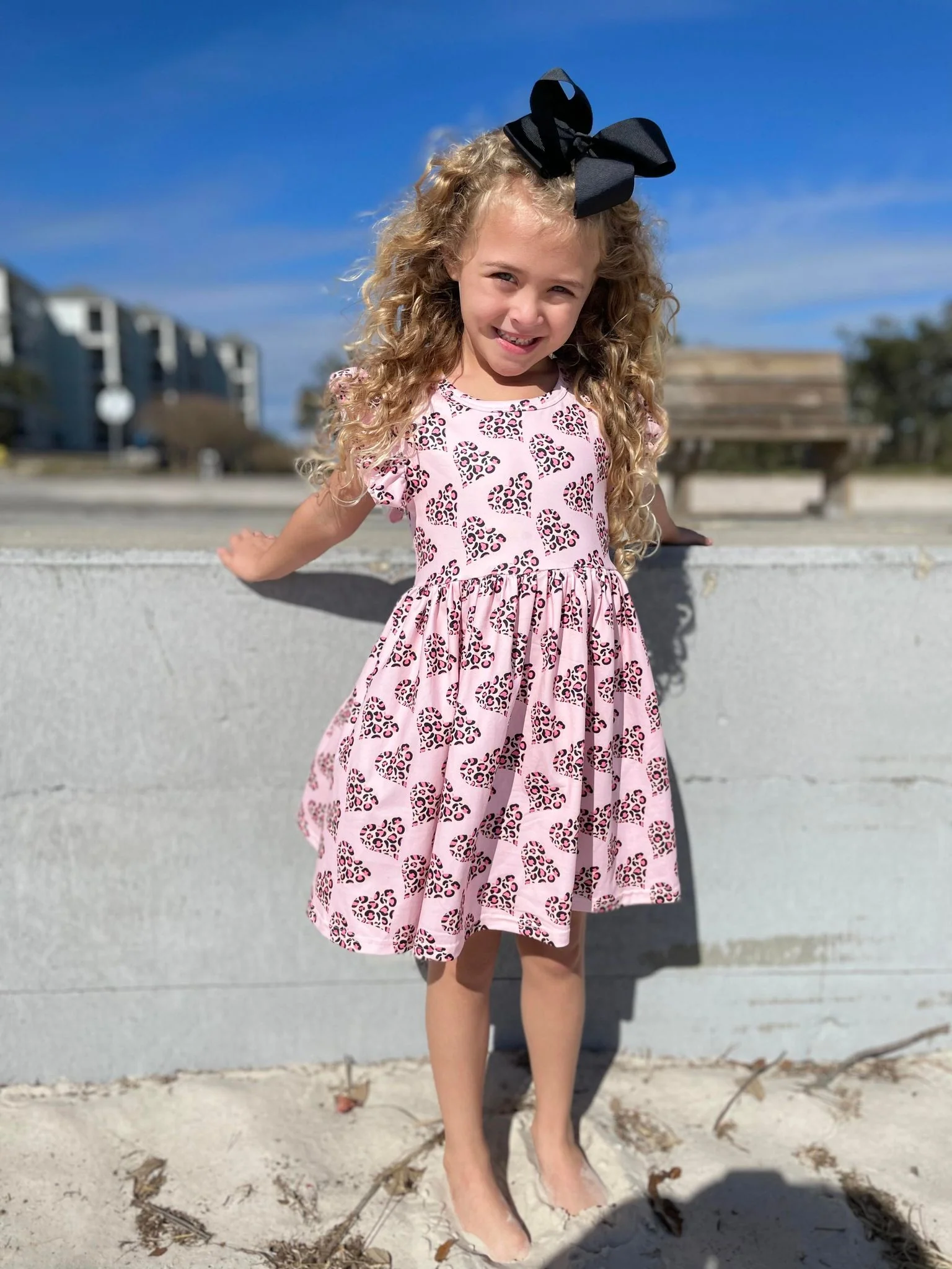 PINK ANIMAL VALENTINE HEART DRESS