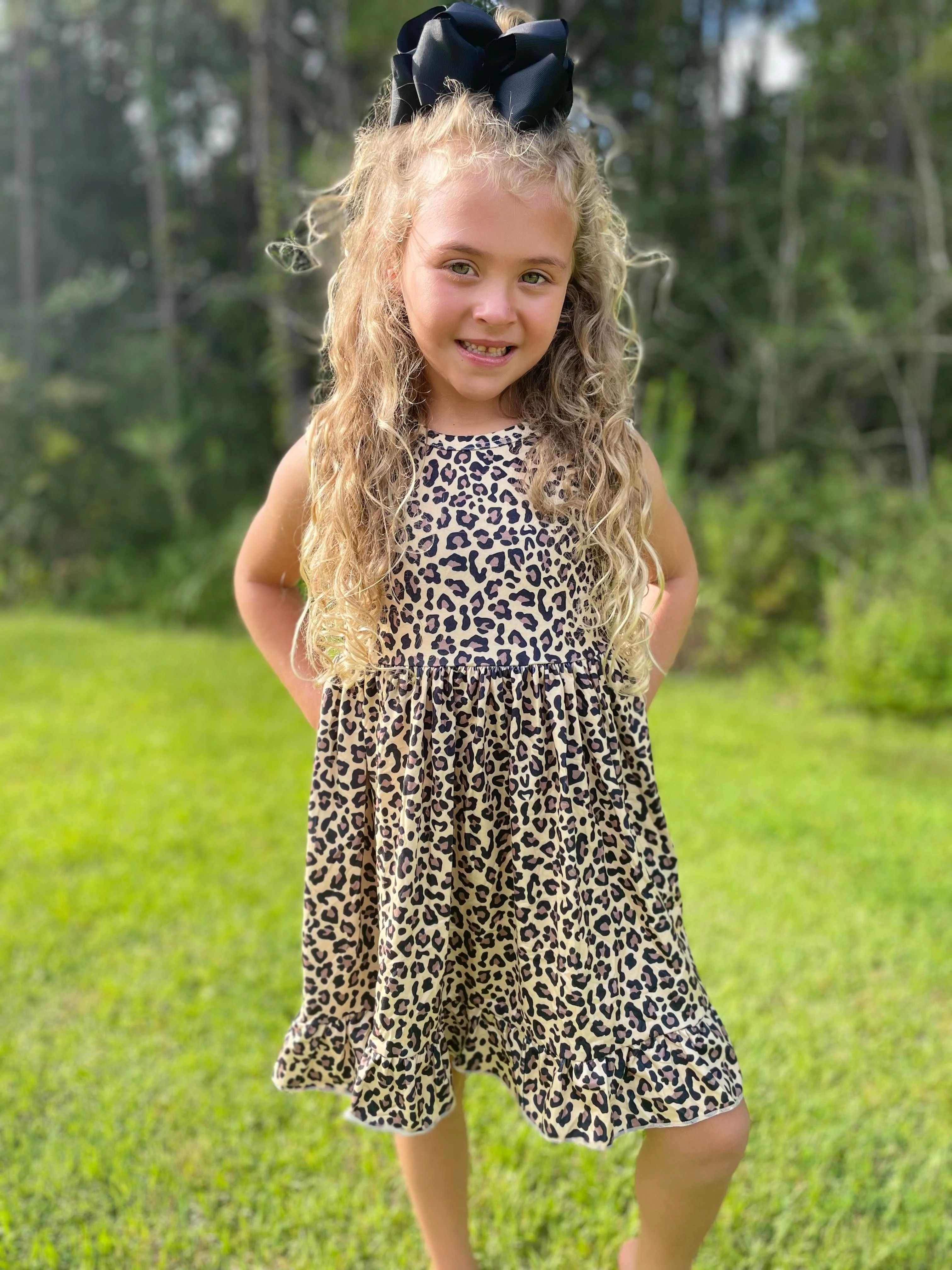 ADELAIDE CHEETAH DRESS PREORDER