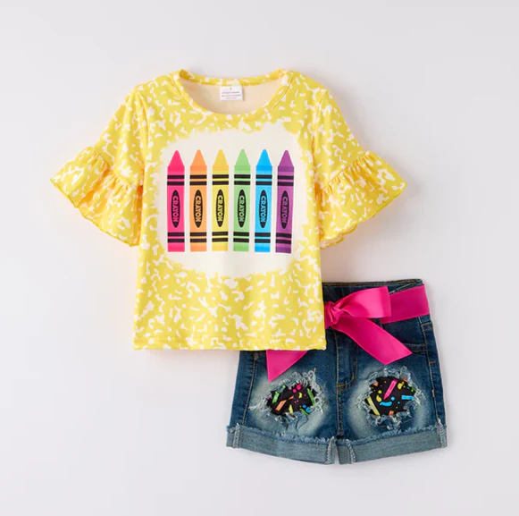 CRAYON TOP & SHORT SET