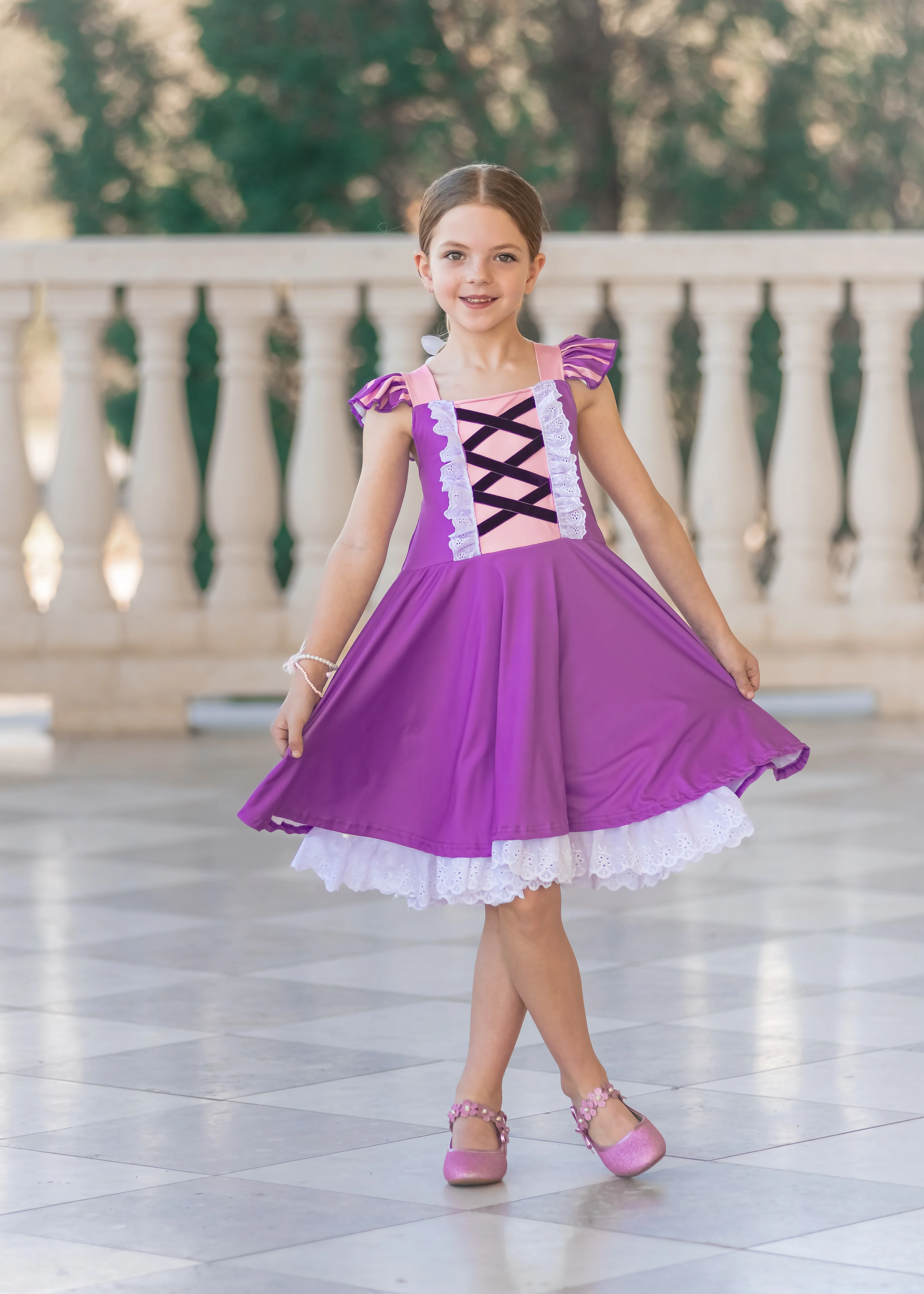 PRINCESS PURPLE TWIRLY DRESS PREORDER