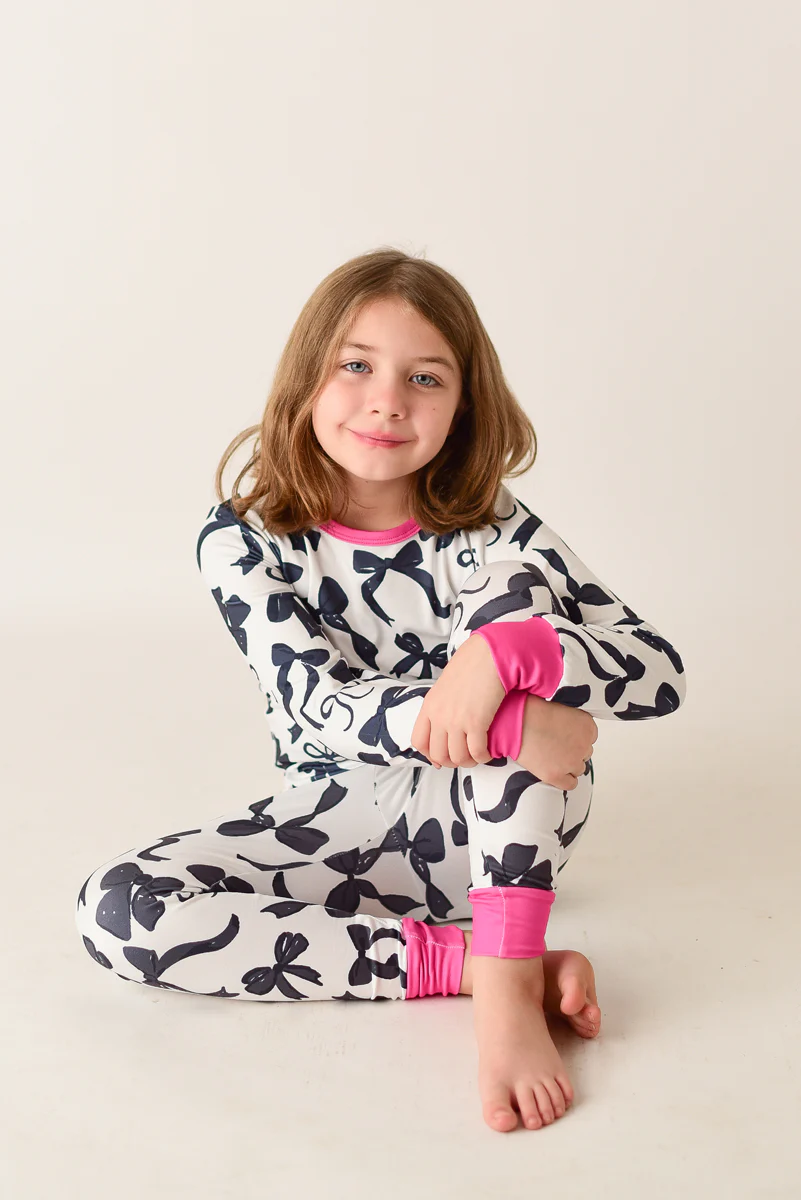 BLACK BOWS PAJAMAS