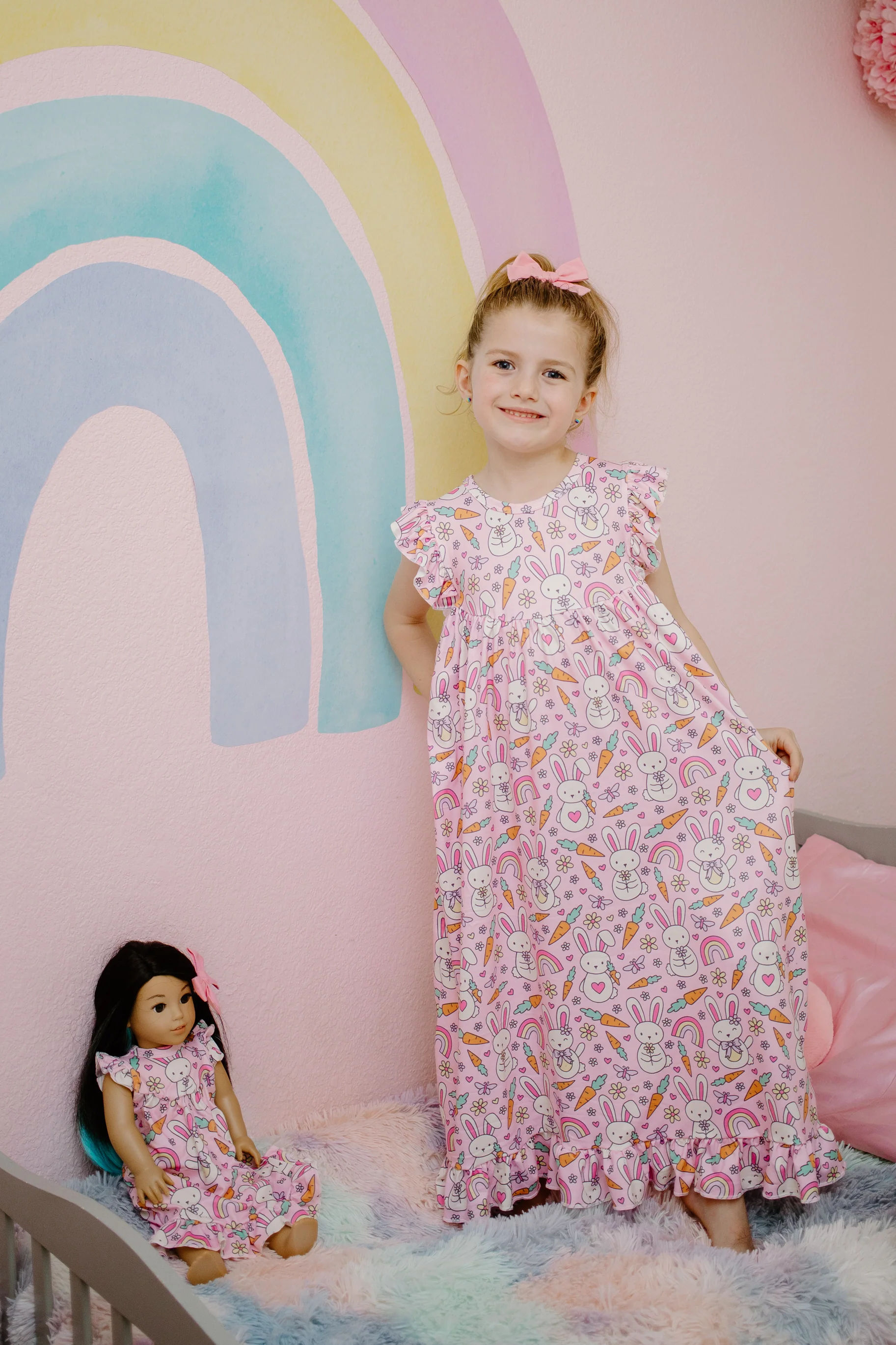 PINK EASTER BUNNY NIGHTGOWN