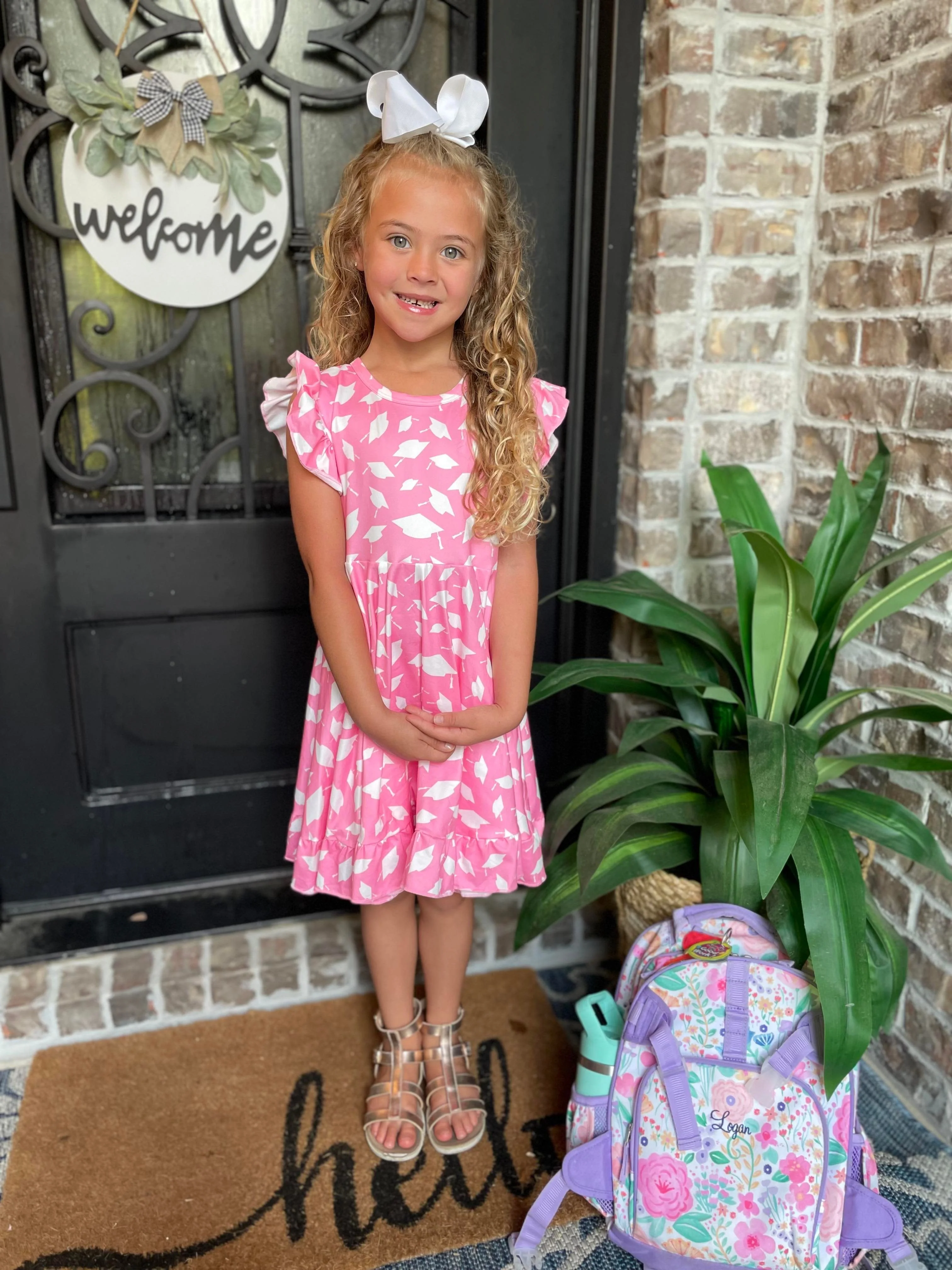 GRADUATION TWIRL DRESS - PINK