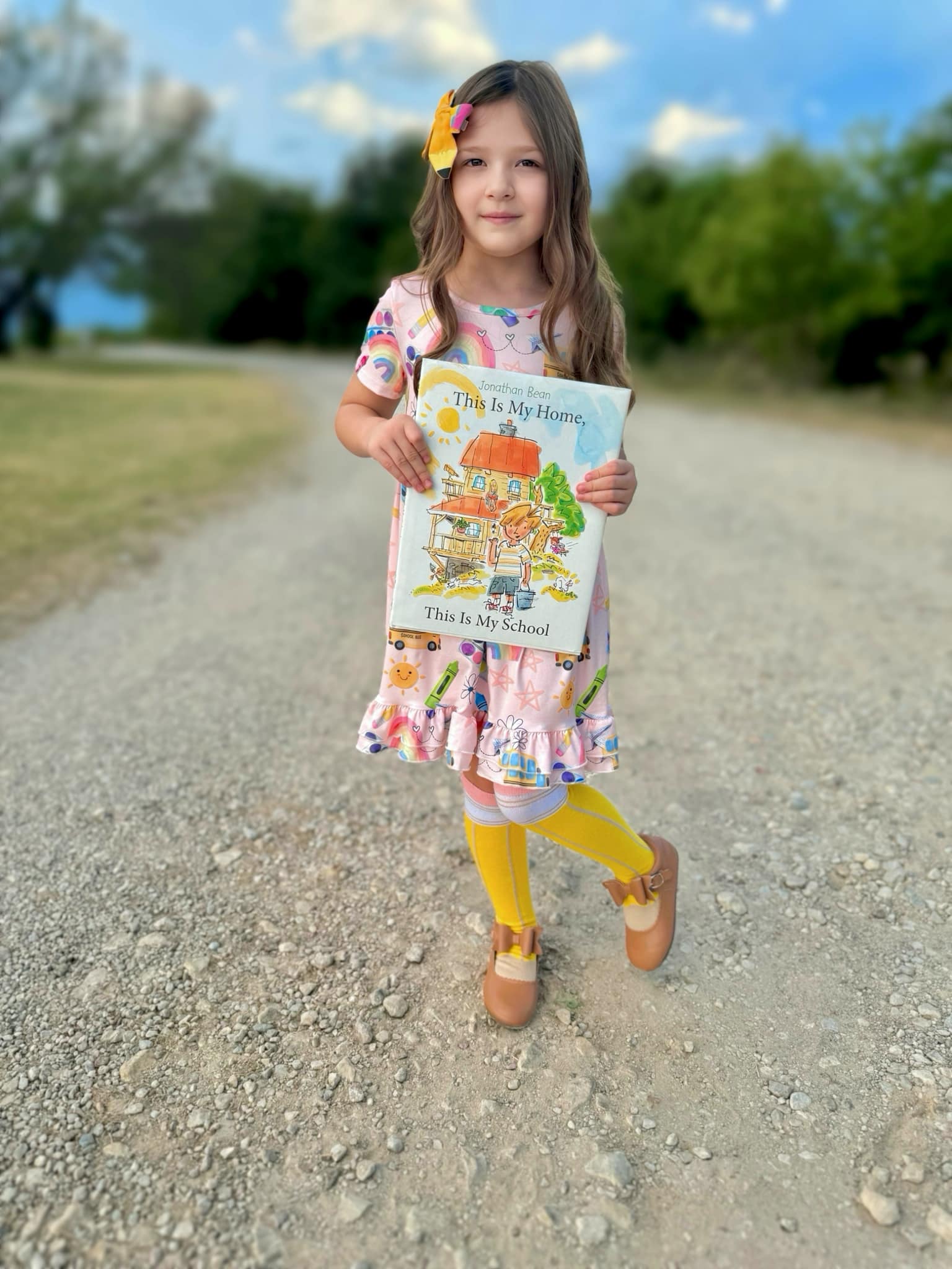 BACK TO SCHOOL RAINBOW PAINT DRESS PRESALE