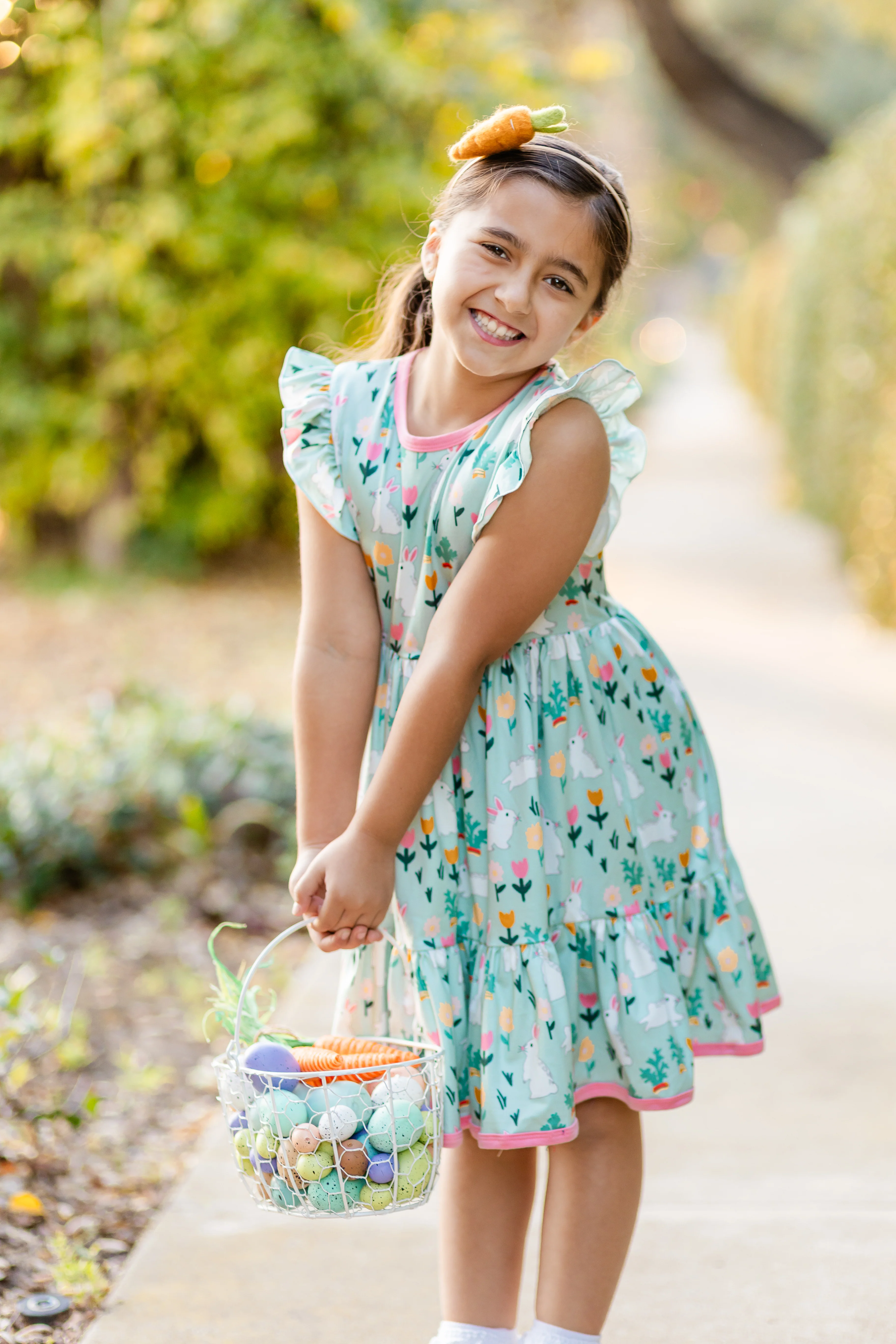 EASTER MINT BUNNY DRESS