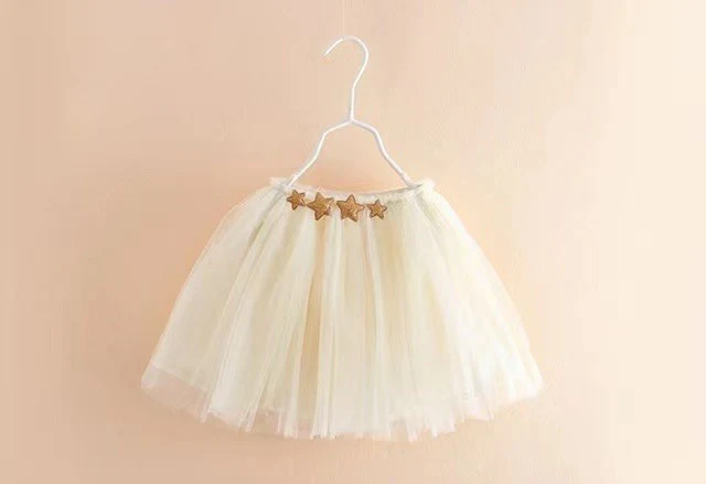 IVORY STAR SEQUINS TUTU SKIRT
