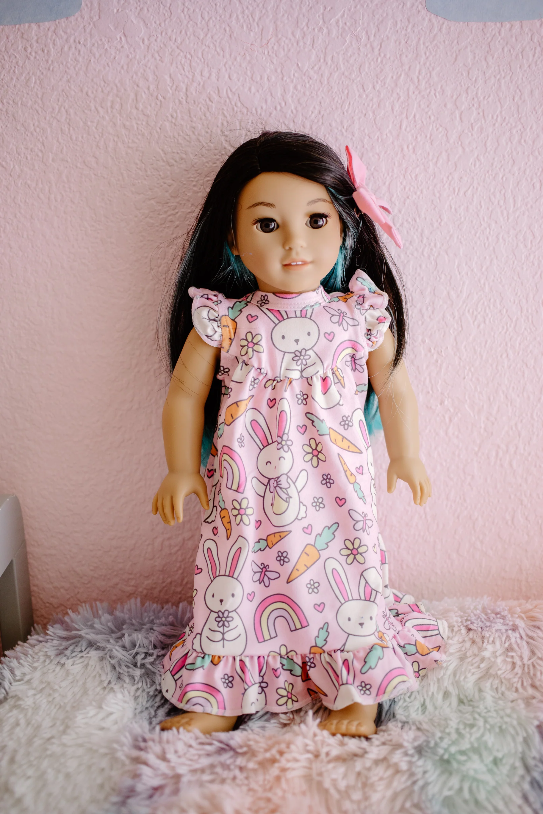 PINK EASTER BUNNY NIGHTGOWN