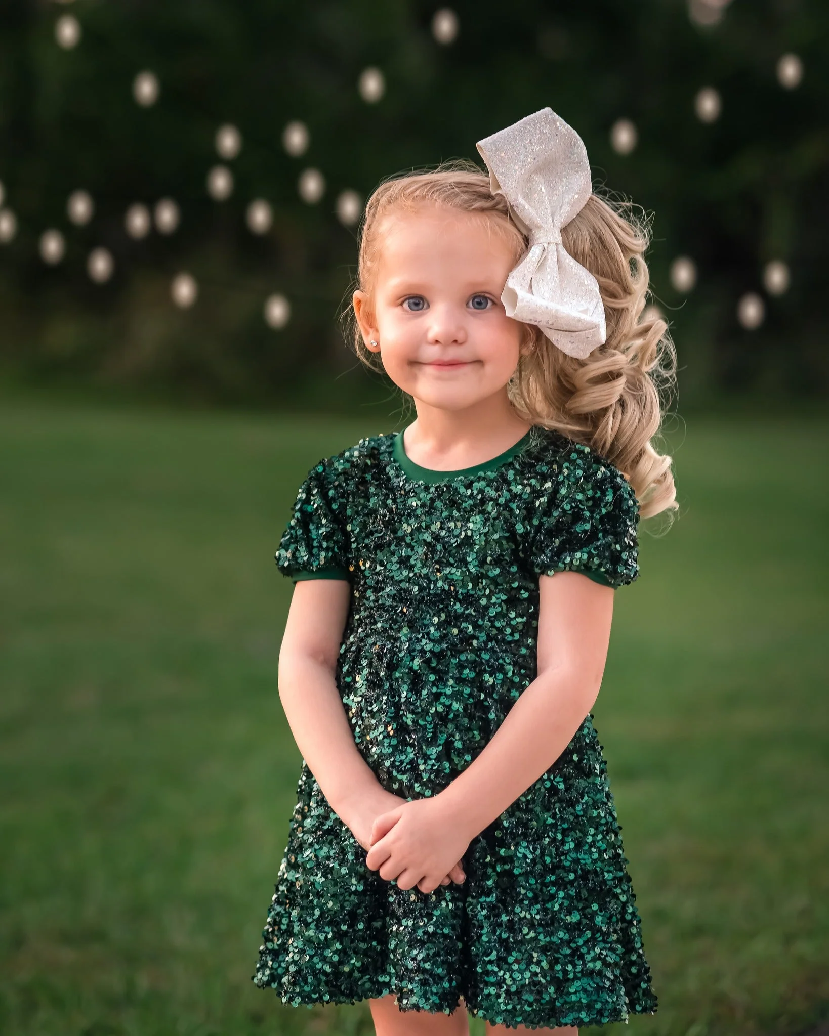 EVA GREEN SPARKLE DRESS PRESALE