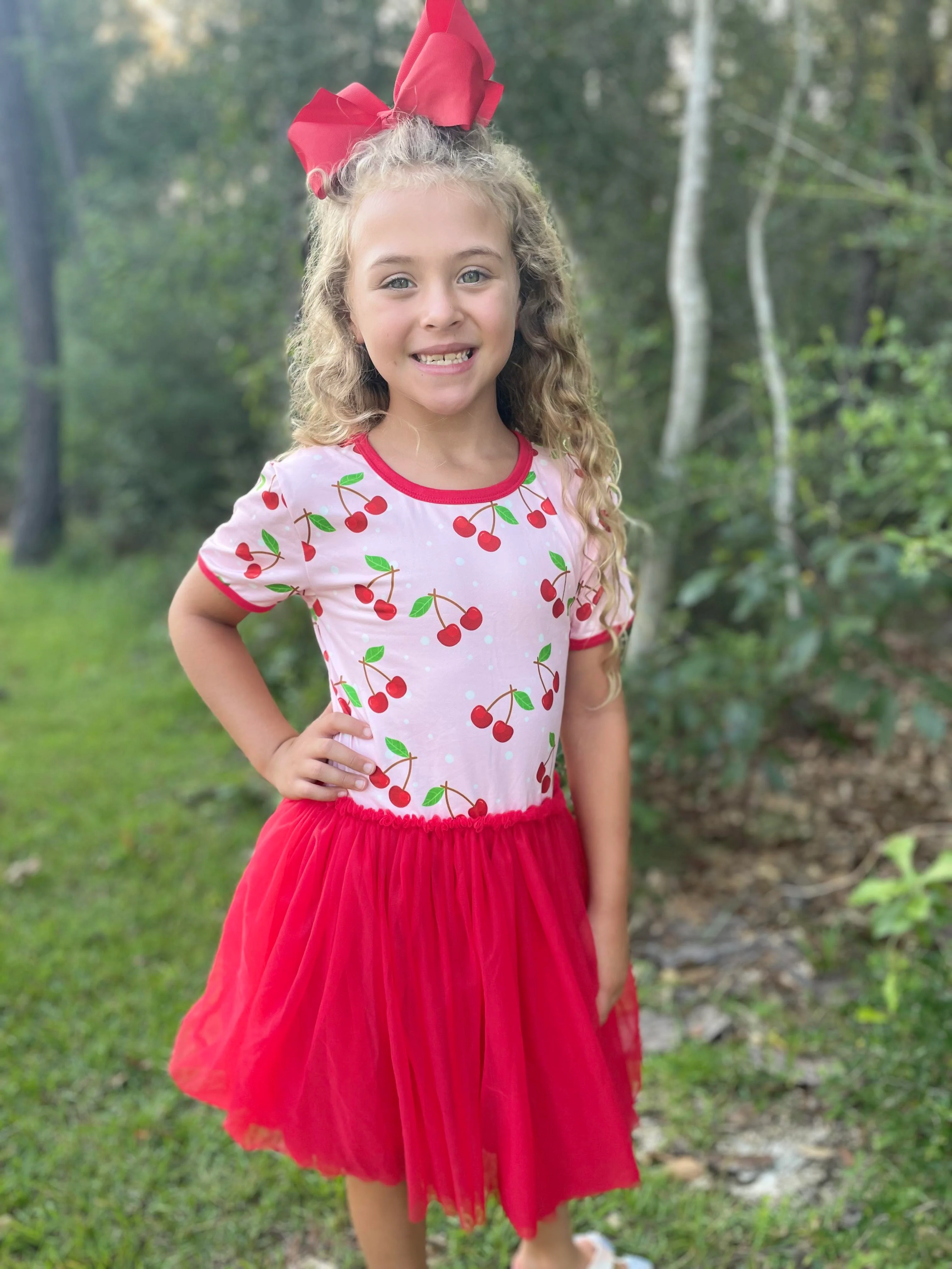 CHERRY TUTU DRESS