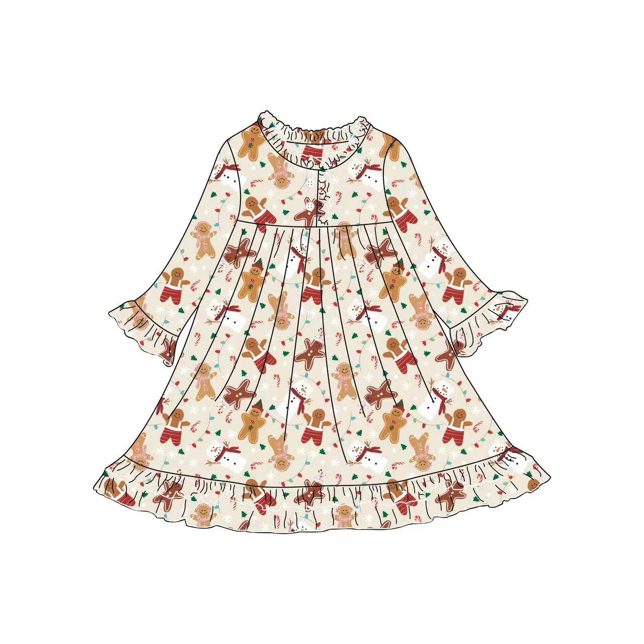 COOKIE CRUMBLE NIGHTGOWN- BEIGE