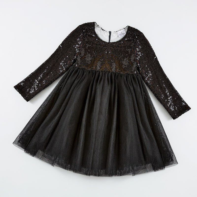 BLACK SPARKLE TUTU DRESS