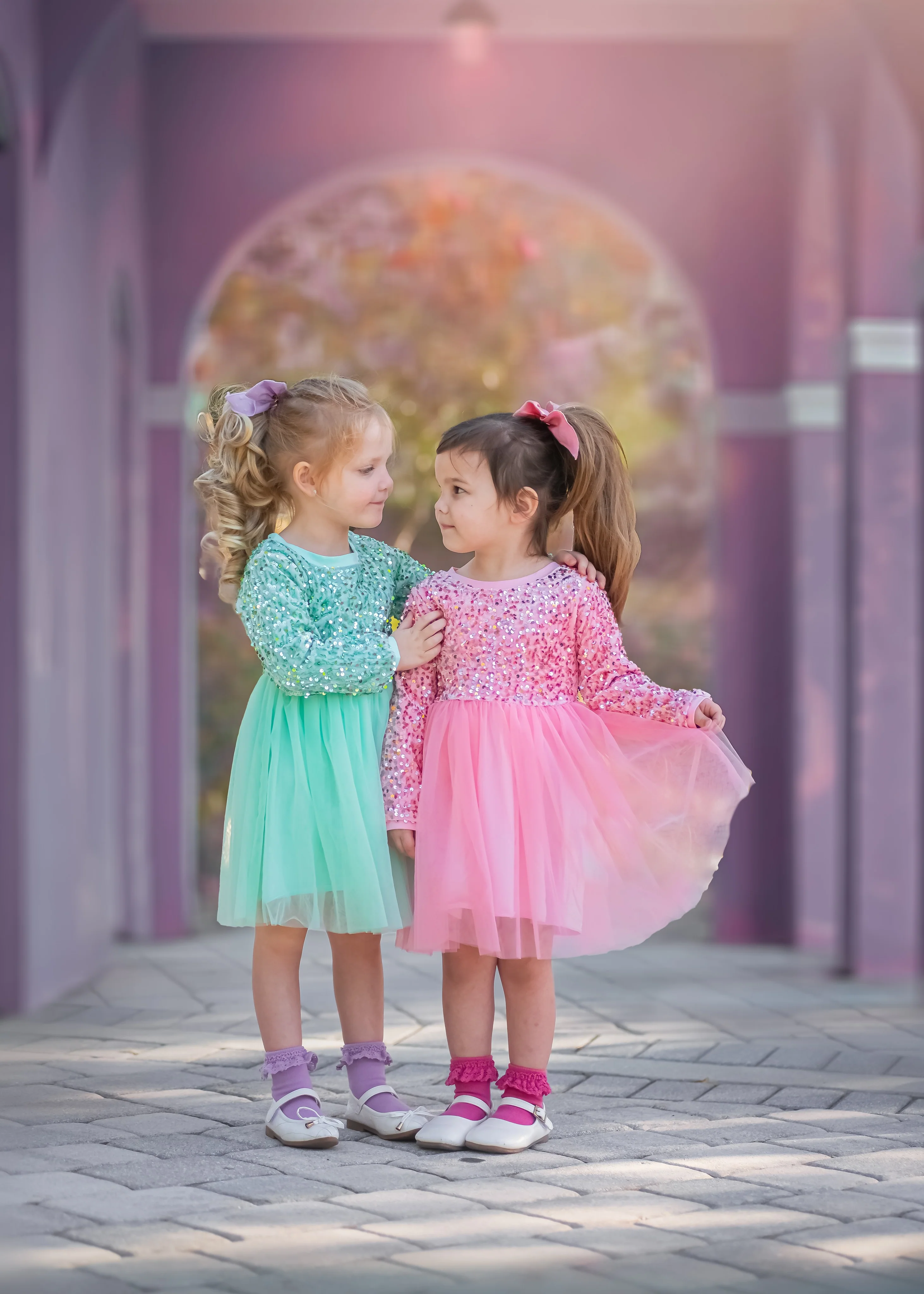 SPRING SPARKLE MINT DRESS