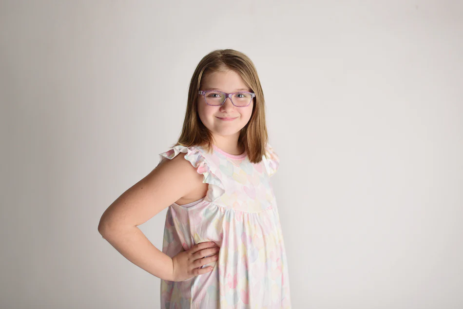 PASTEL HEART FLUTTER NIGHTGOWN