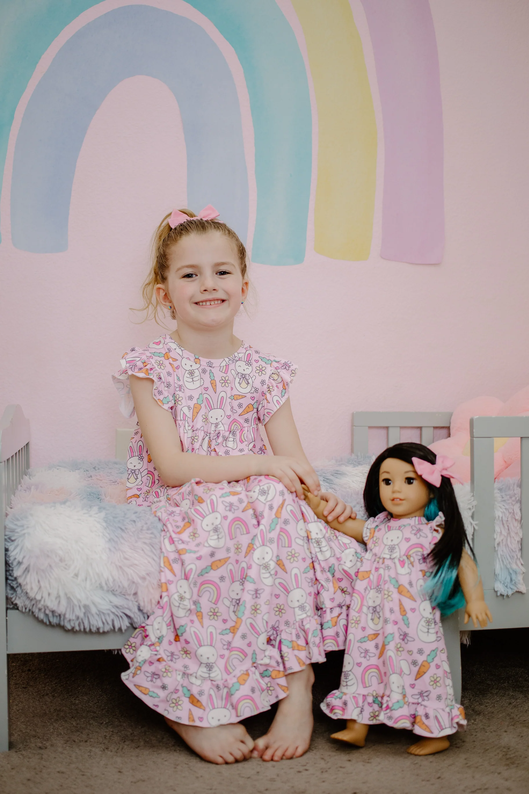 PINK EASTER BUNNY NIGHTGOWN