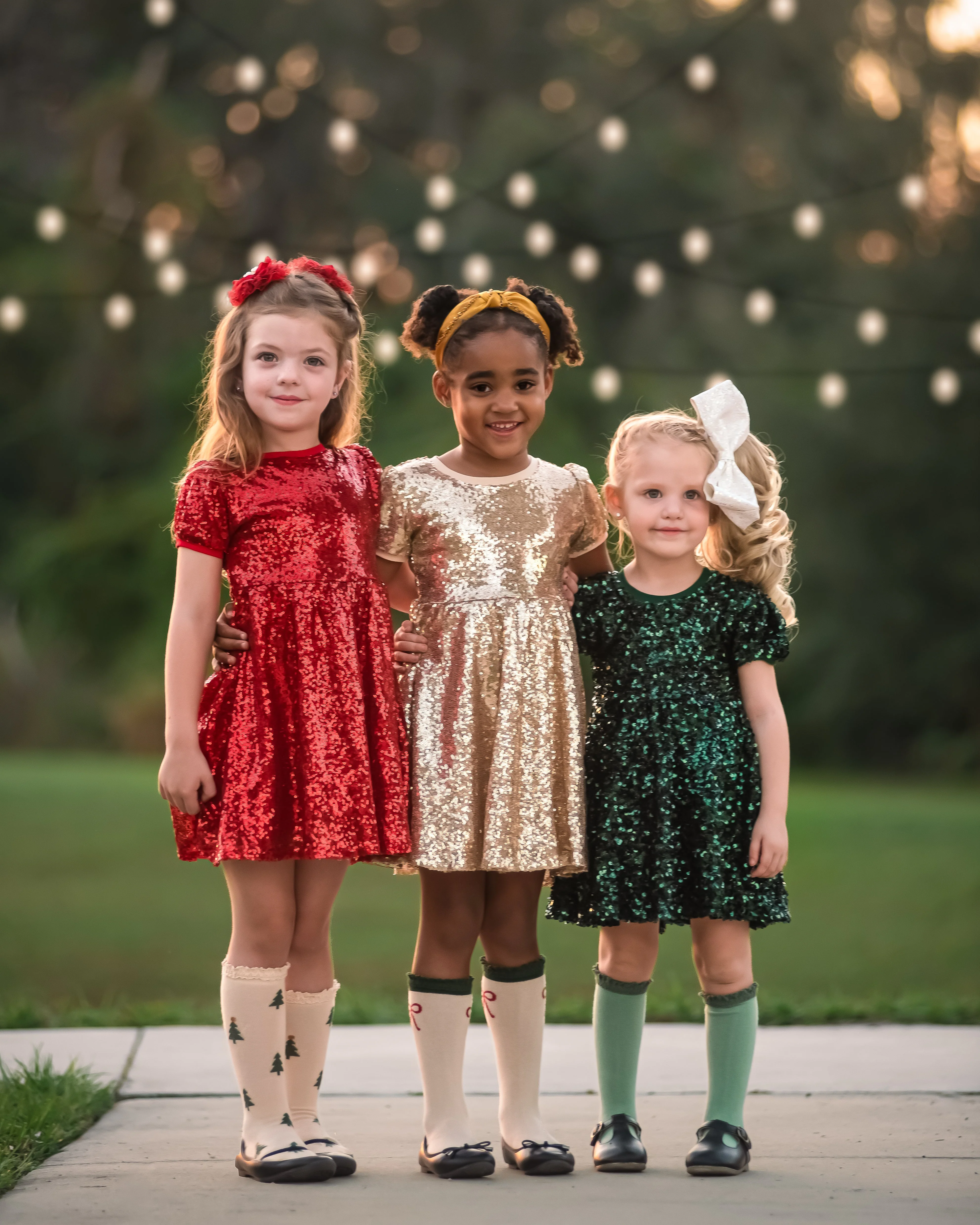 EVA GOLD SPARKLE DRESS