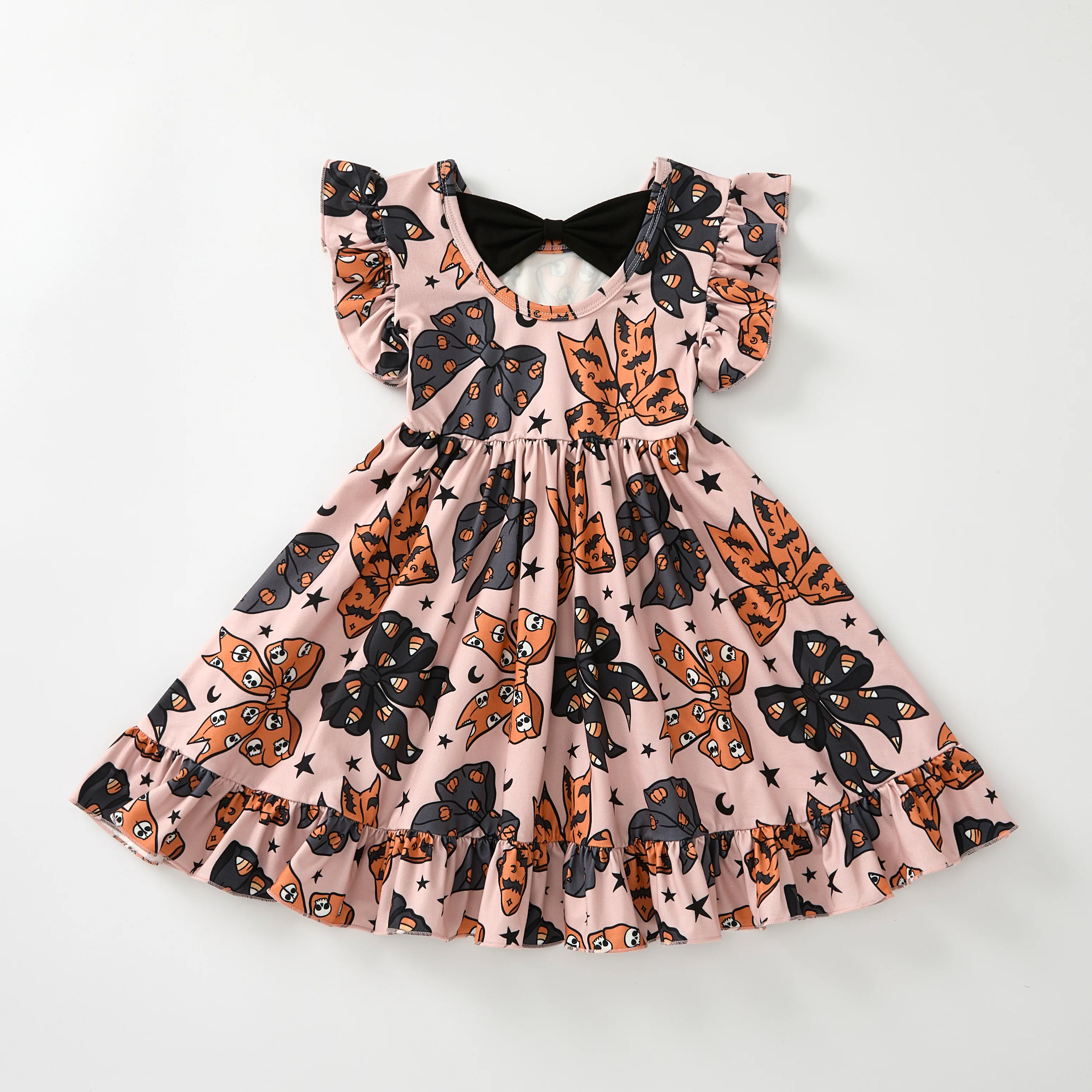 HALLOWEEN BOWS BACK BOW DRESS